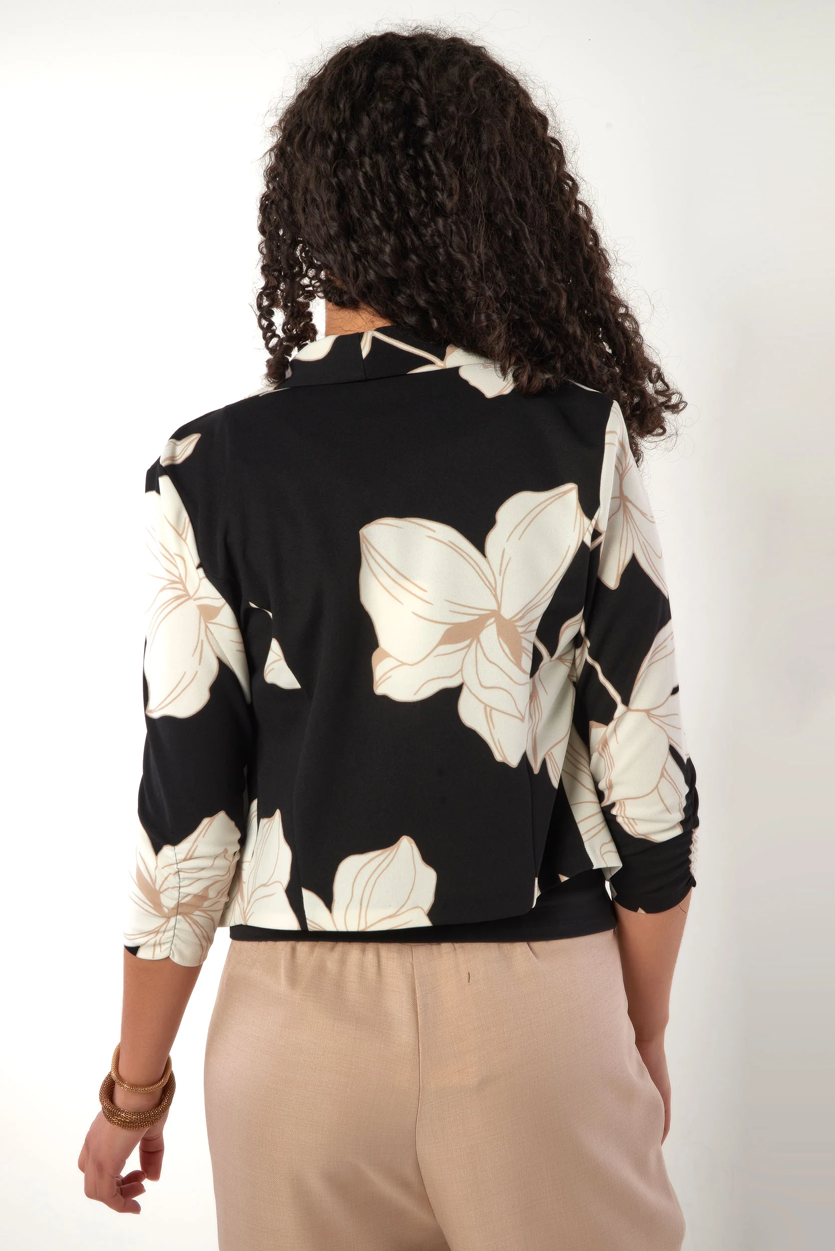 Veston Court Ă motif floral - JAMILA-P - (R-B20) - Image 11