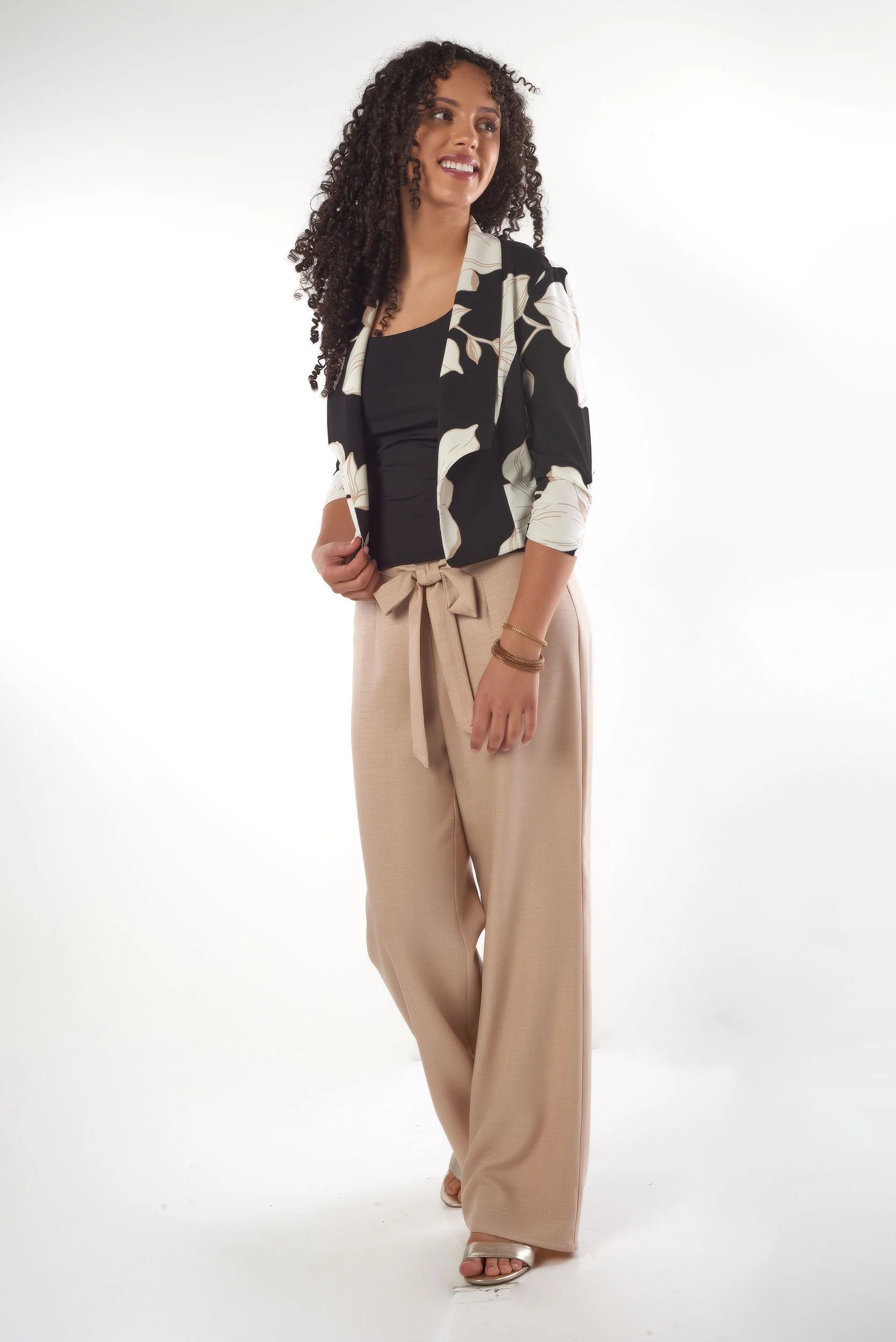 Veston Court Ă motif floral - JAMILA-P - (R-B20) - Image 13