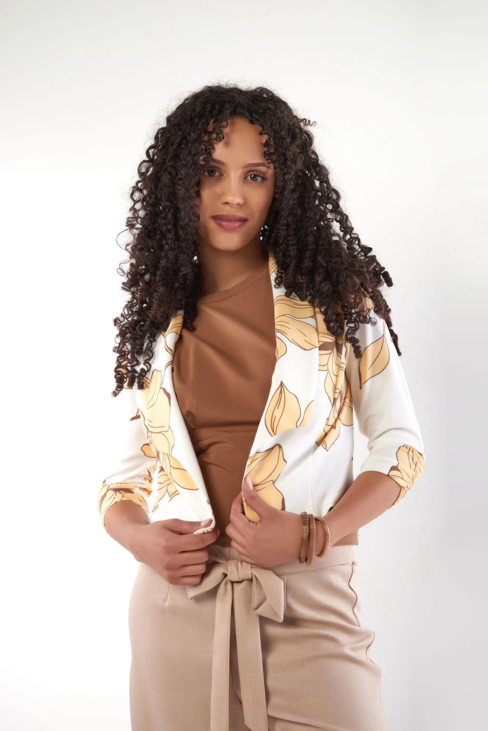 Veston Court Ă motif floral - JAMILA-P - (R-B20) - Image 2