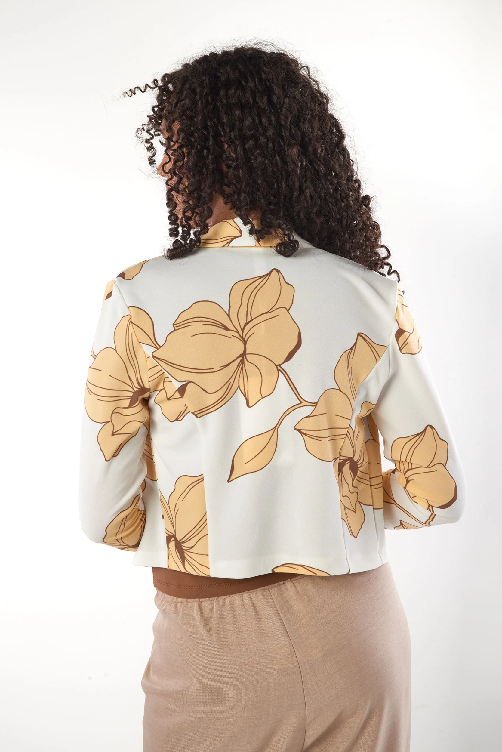 Veston Court Ă motif floral - JAMILA-P - (R-B20) - Image 5