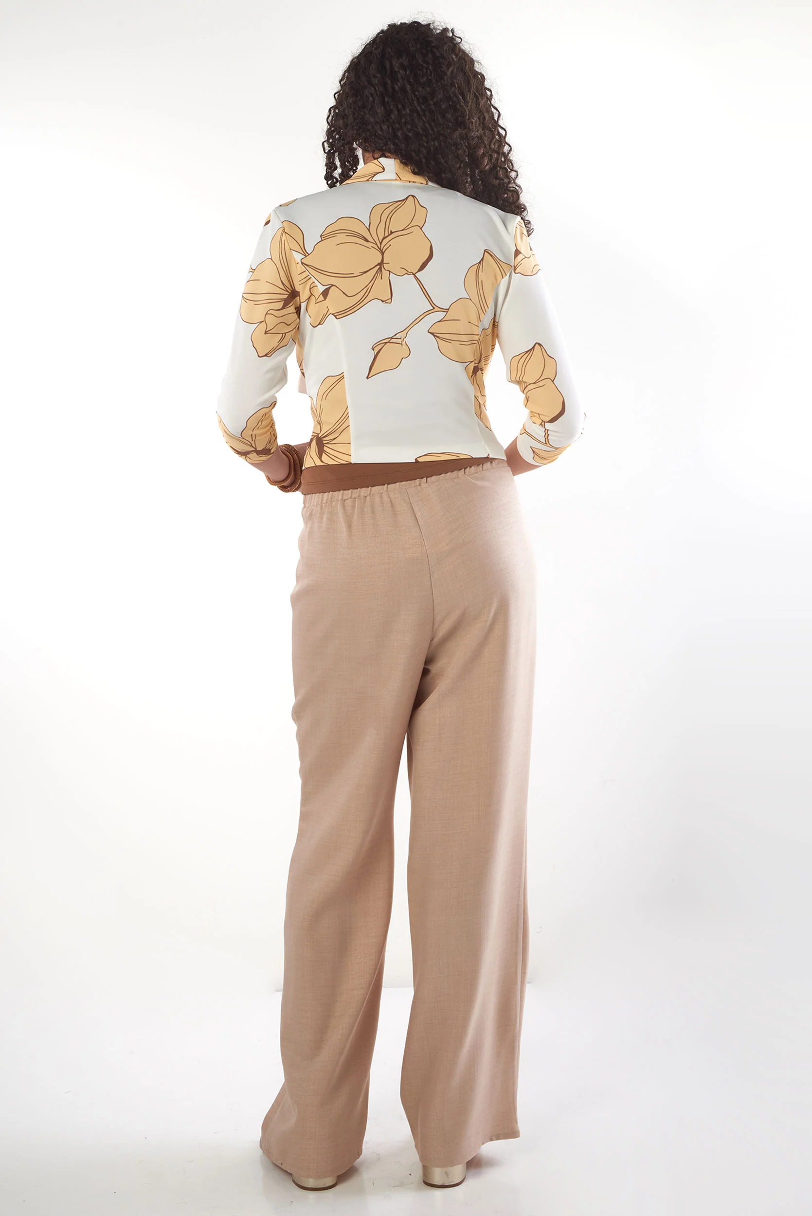 Veston Court Ă motif floral - JAMILA-P - (R-B20) - Image 8