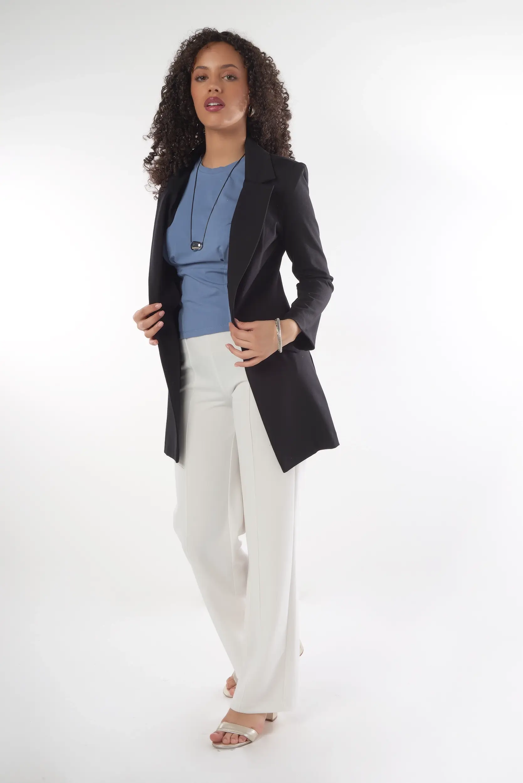 Veston long pour femme - MOORA - (R-A3) - Image 11