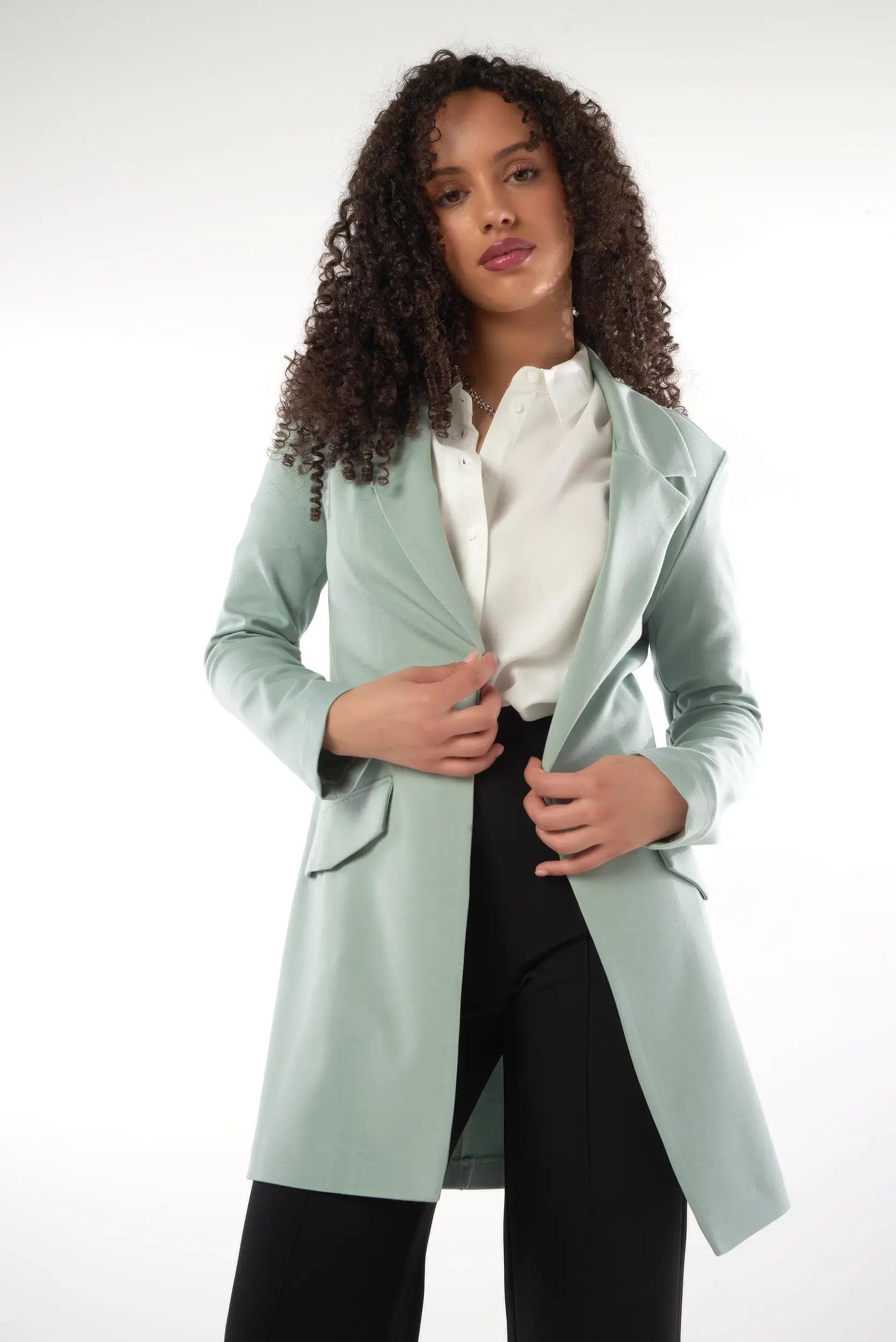 Veston long pour femme - MOORA - (R-A3) - Image 15
