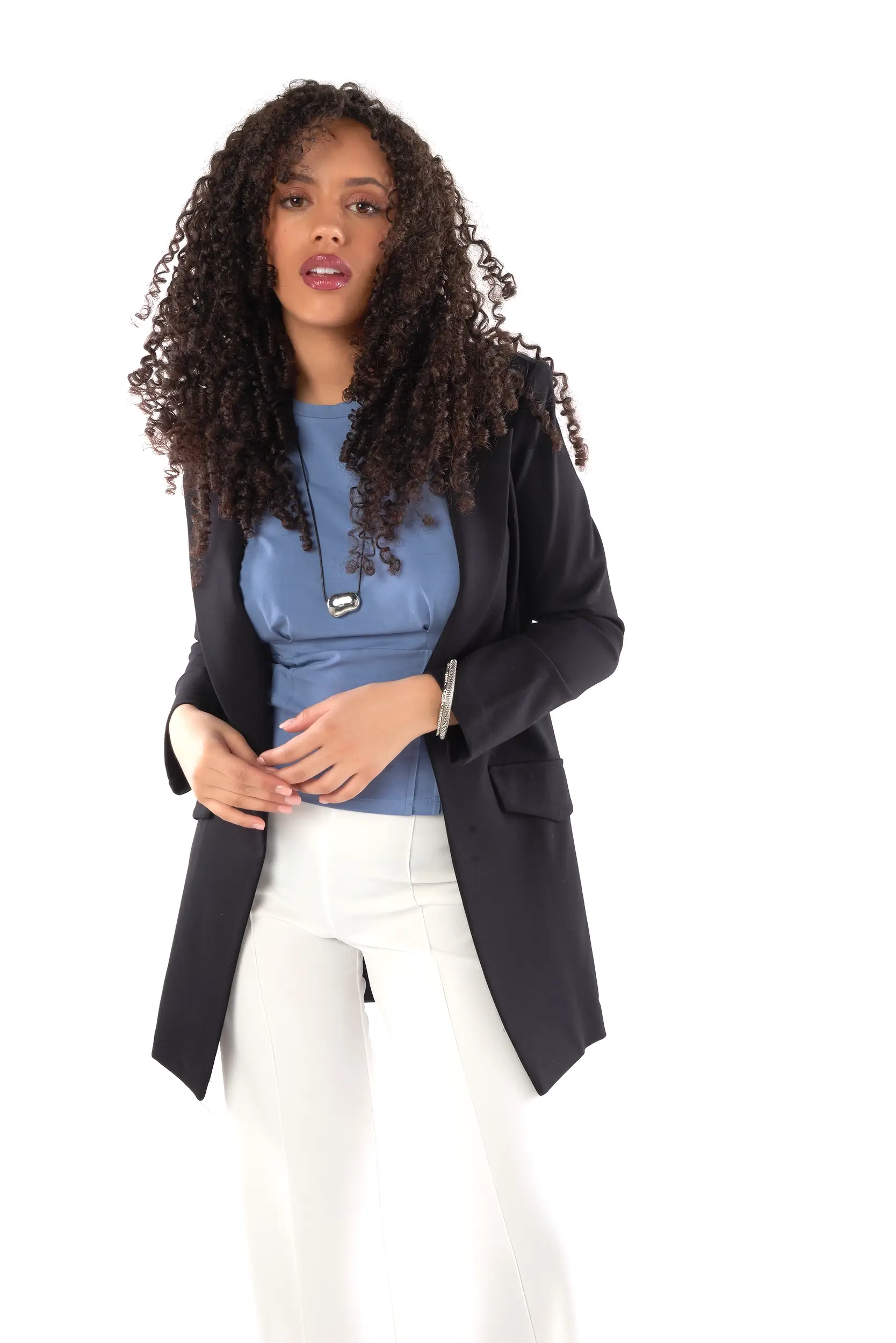 Veston long pour femme - MOORA - (R-A3) - Image 8