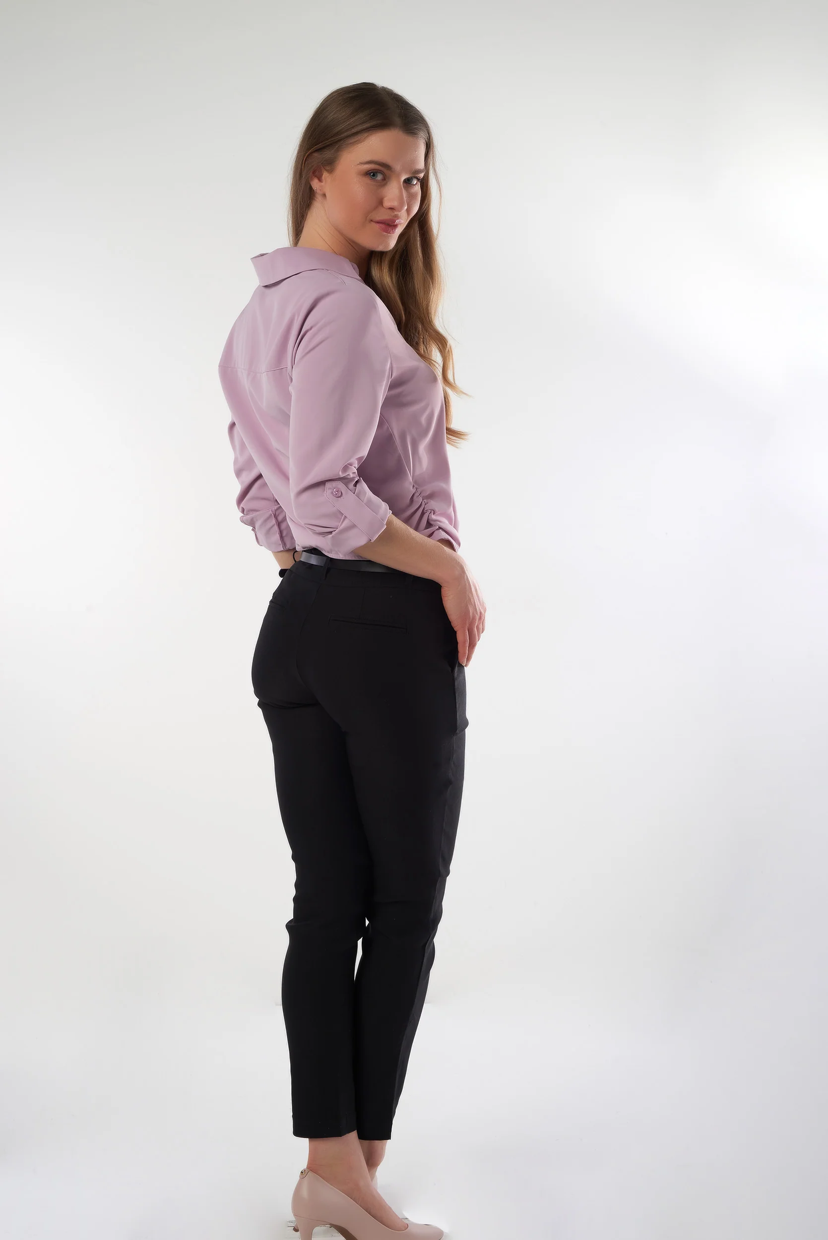 Blouse fluide nouée élégante - CARMEL-Z1U - (E-A5) - Image 6