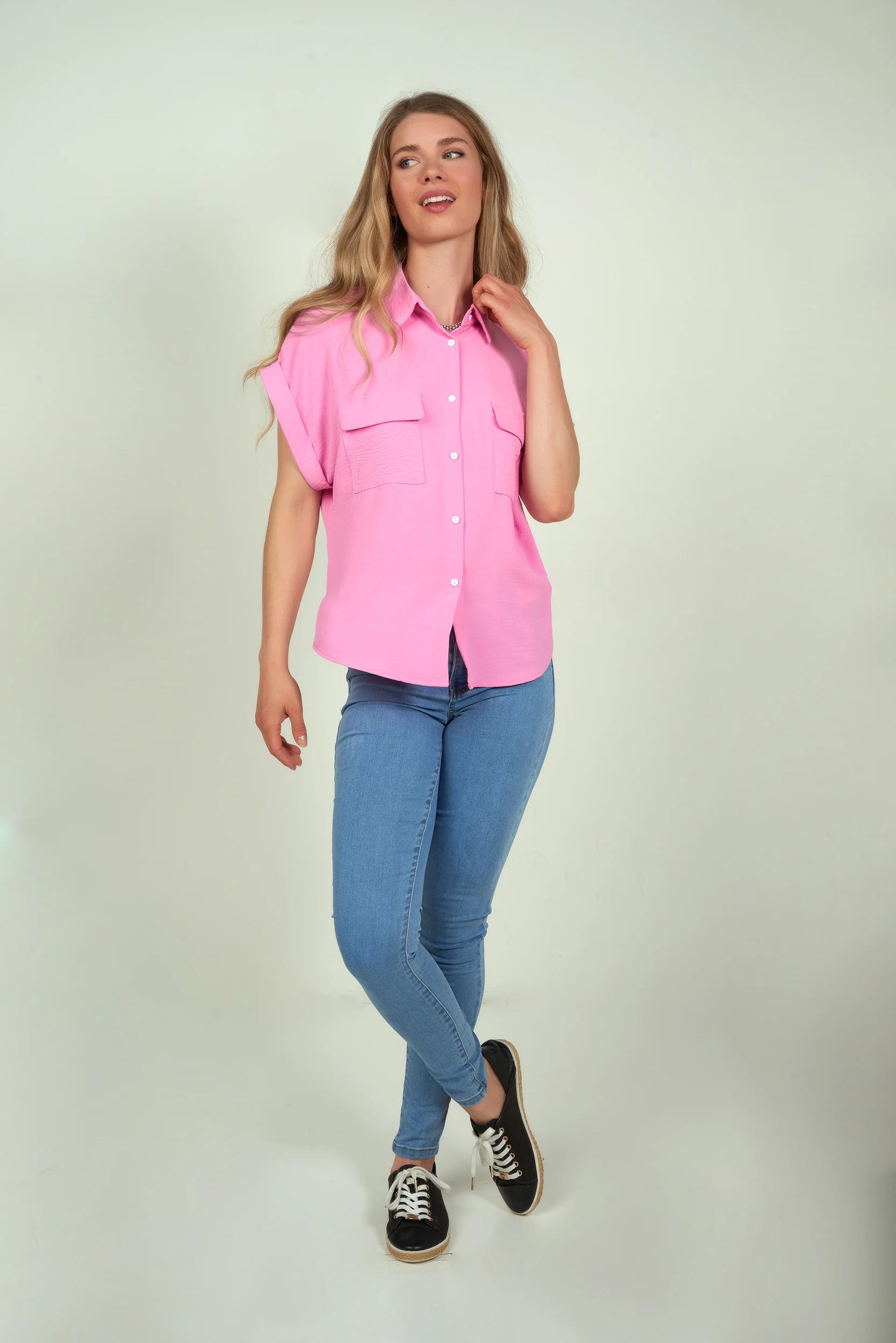 Blouse à manches courtes - LAKETA-Y2 - (R-B9) - Image 11