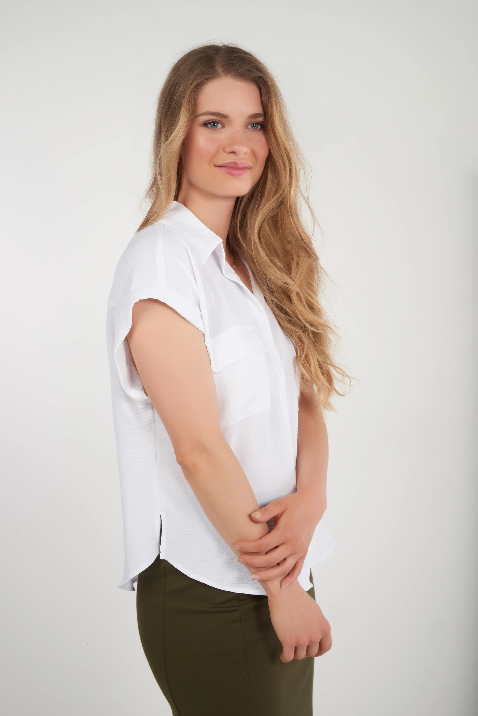 Blouse à manches courtes - LAKETA-Y2 - (R-B9) - Image 3