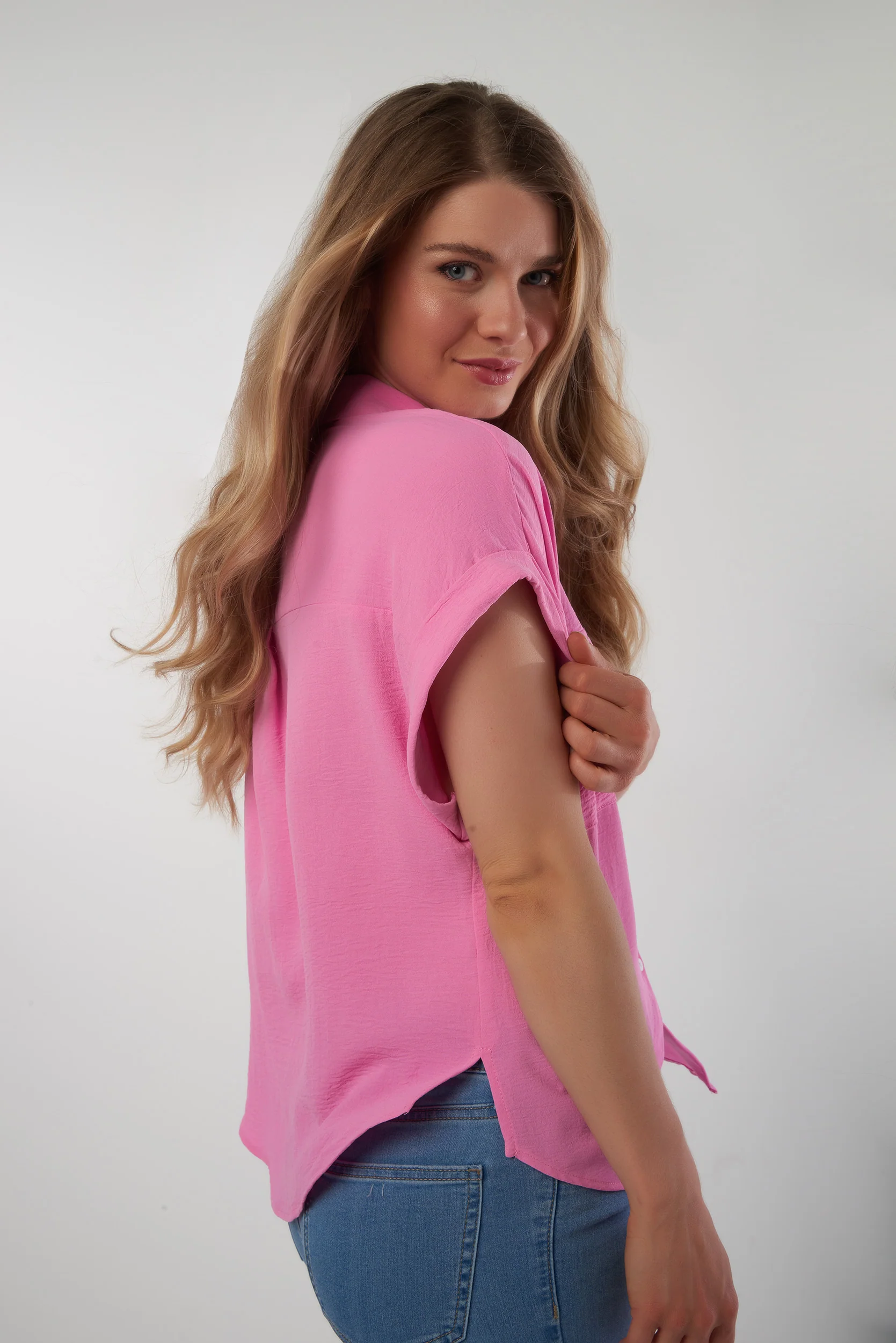 Blouse à manches courtes - LAKETA-Y2 - (R-B9) - Image 8