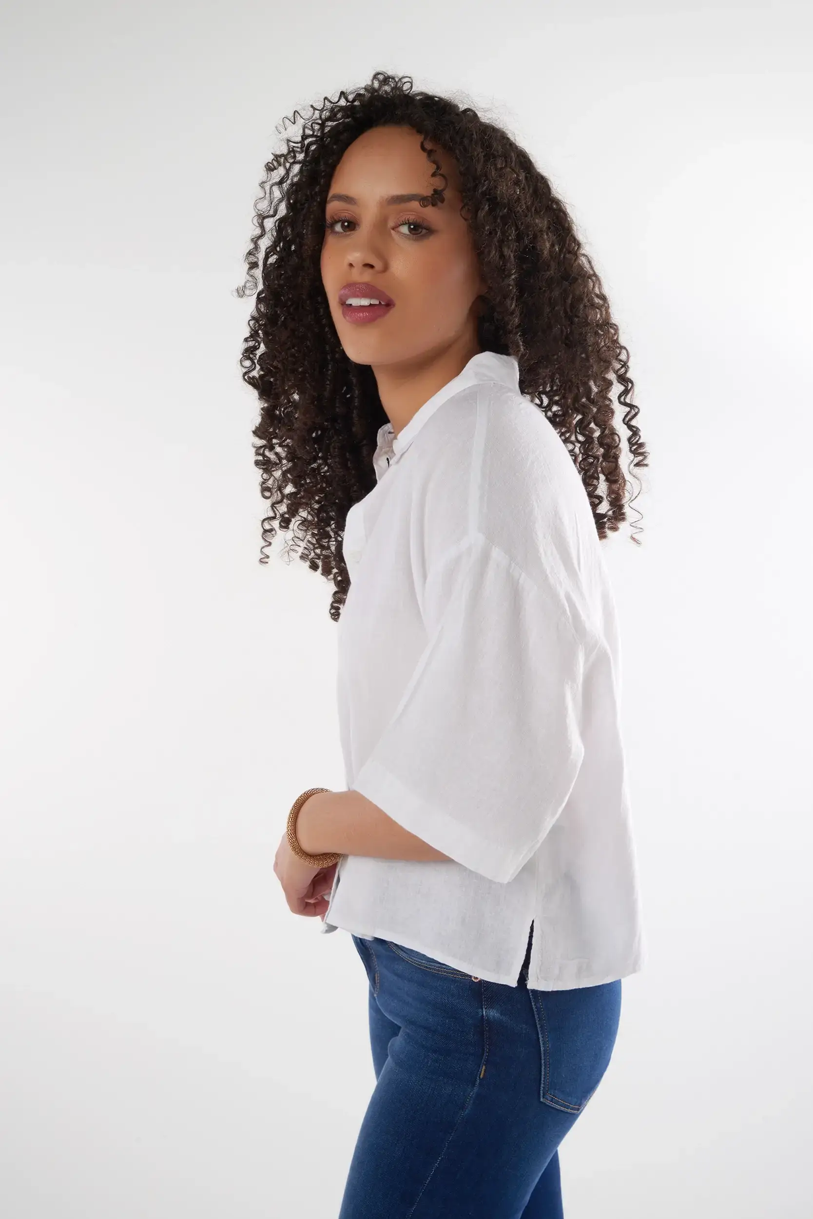 Blouse Blanche Élégante - LINN-MC - (E-A7) - Image 2