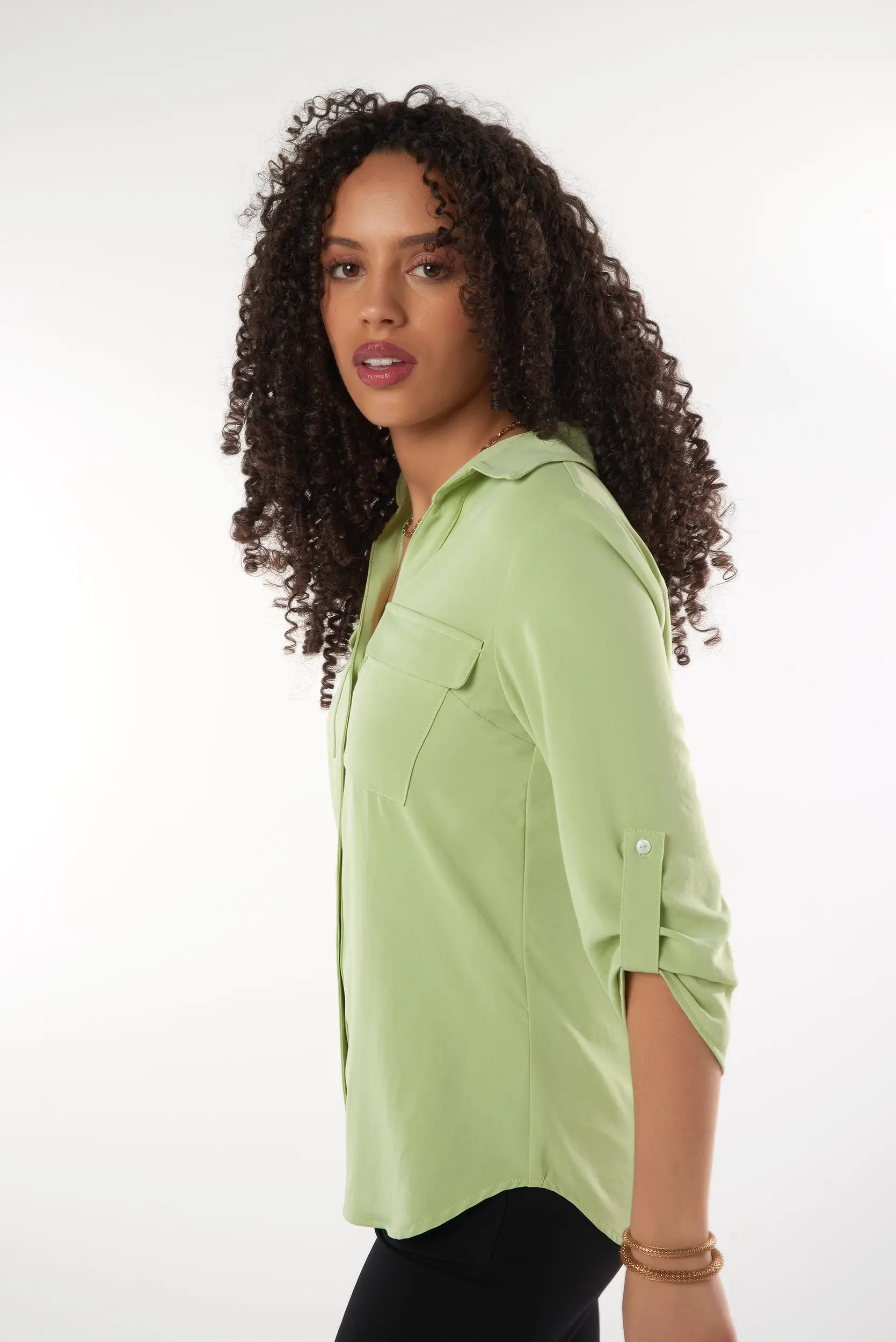 Blouse à Manches trois-quarts - PINOTSOLID2 - (R-B9) - Image 15