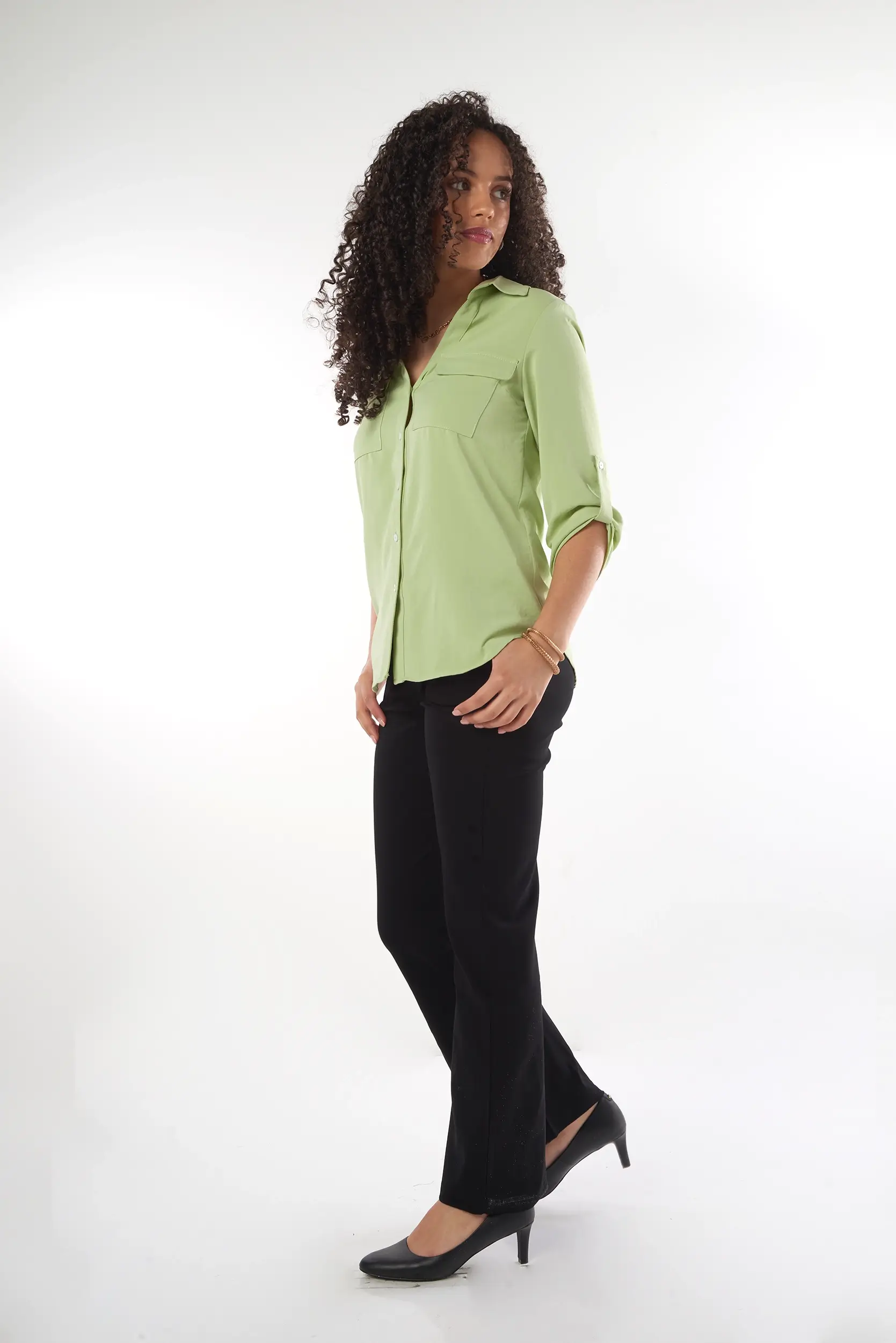 Blouse à Manches trois-quarts - PINOTSOLID2 - (R-B9) - Image 18