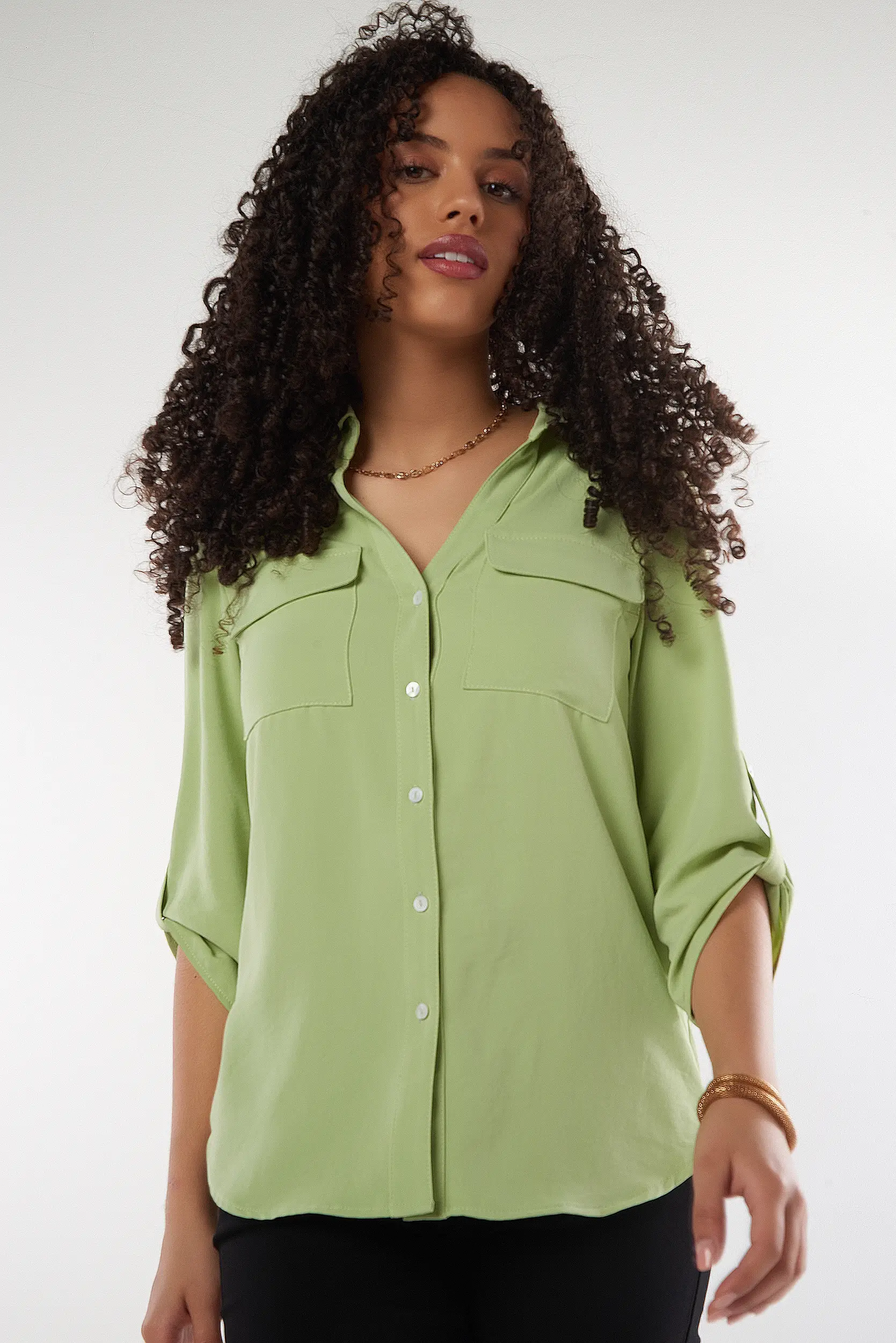 Blouse à Manches trois-quarts - PINOTSOLID2 - (R-B9) - Image 20