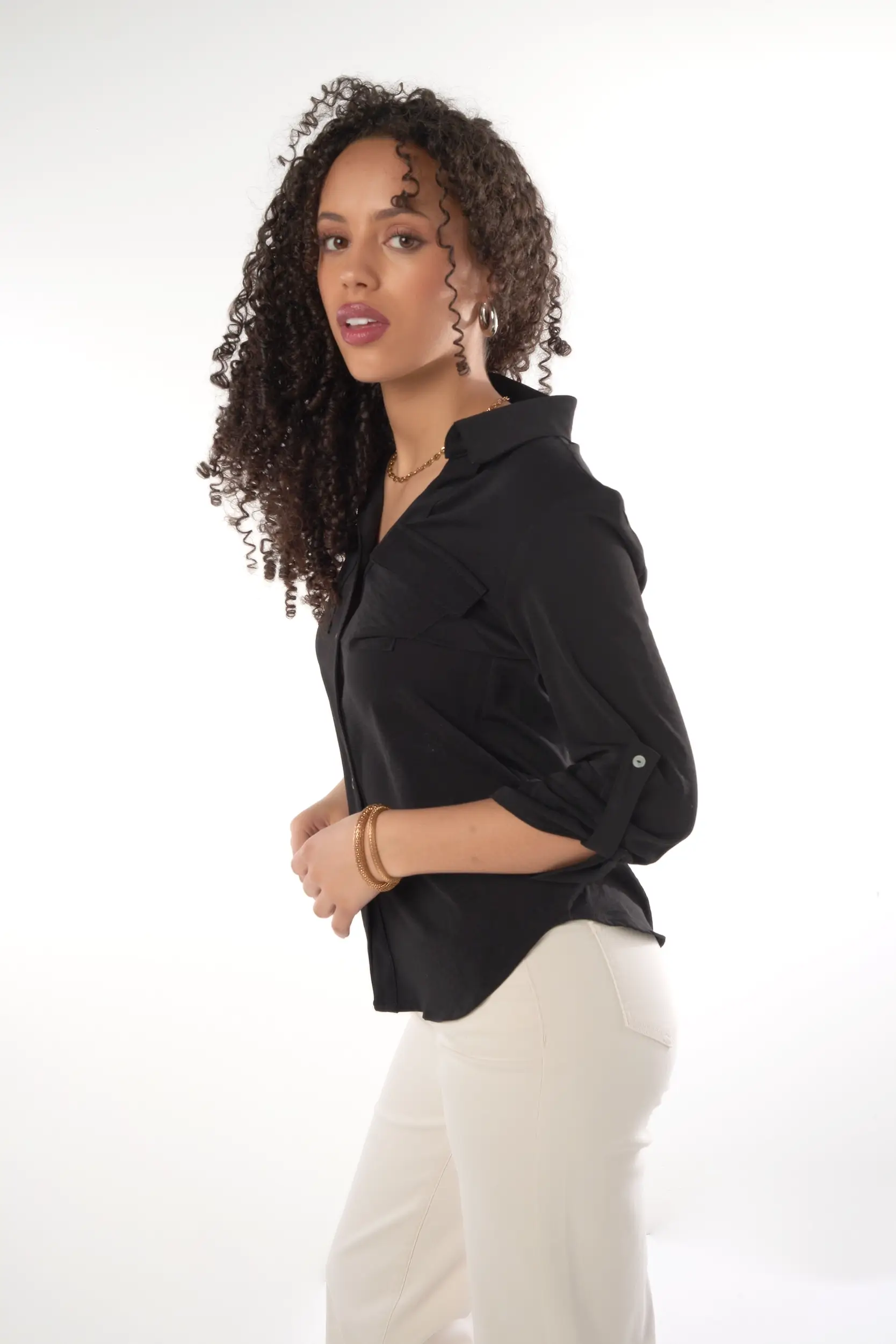 Blouse à Manches trois-quarts - PINOTSOLID2 - (R-B9) - Image 22