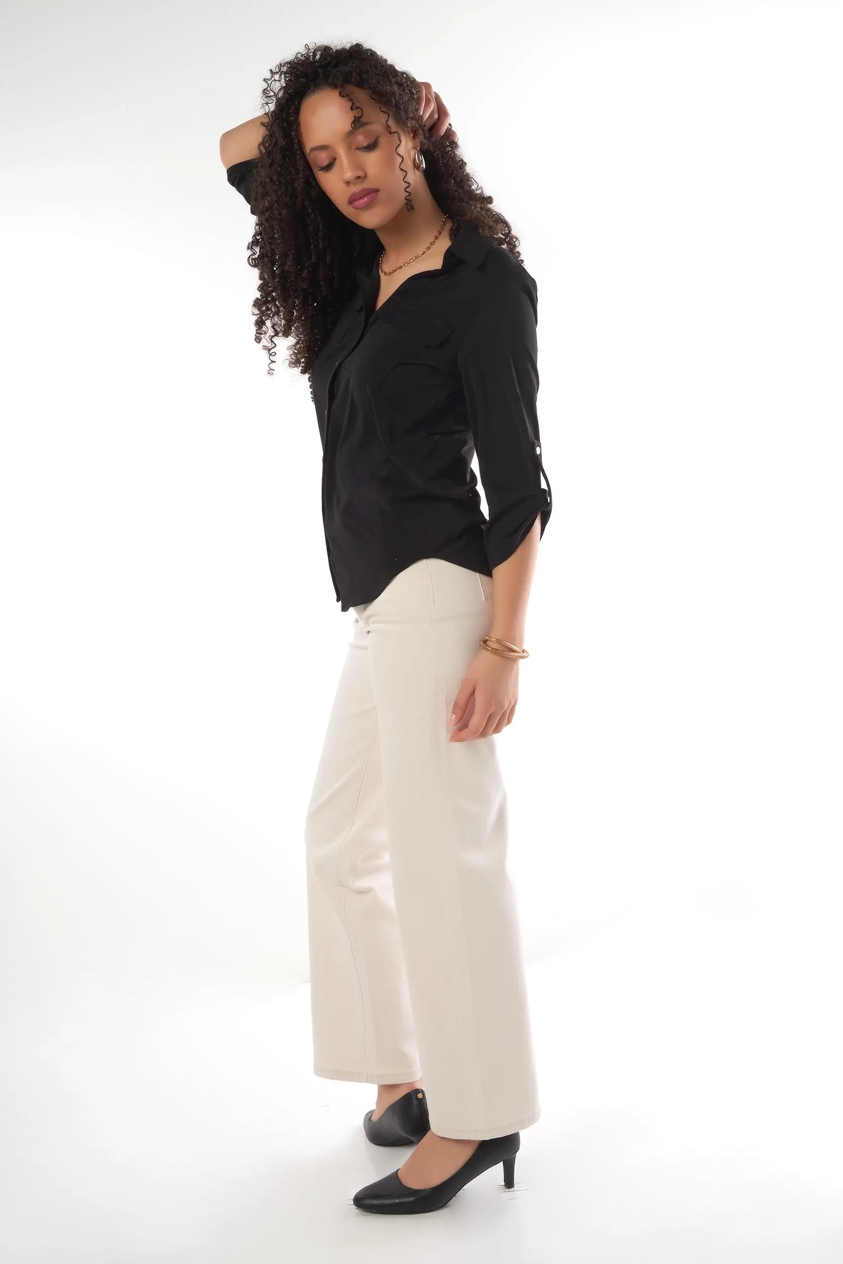 Blouse à Manches trois-quarts - PINOTSOLID2 - (R-B9) - Image 25