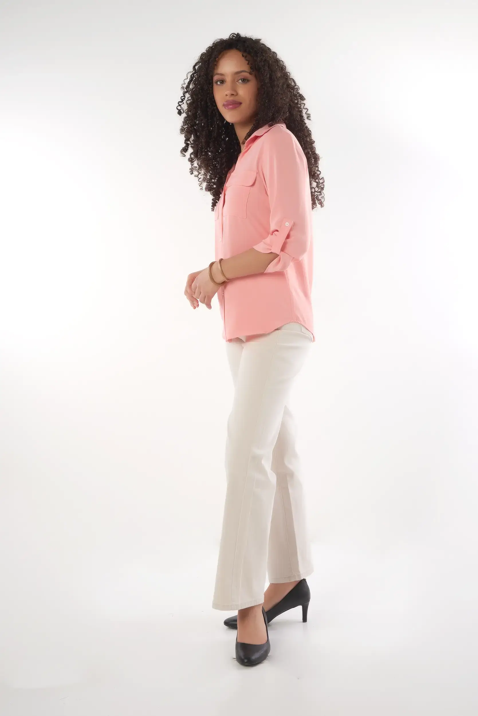 Blouse à Manches trois-quarts - PINOTSOLID2 - (R-B9) - Image 5