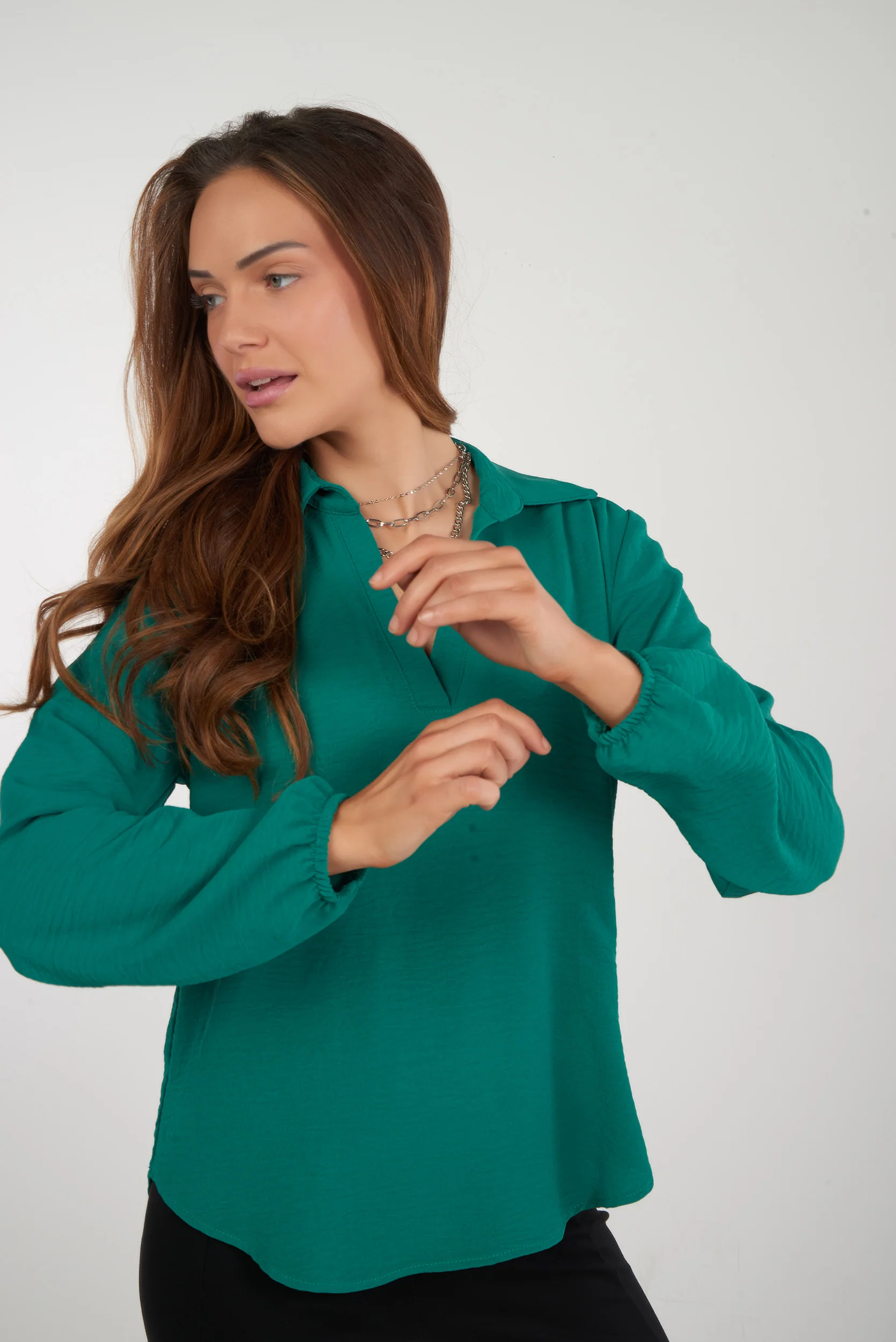 Blouse à manches longues - ARISTA-COL - (R-A9) - Image 14