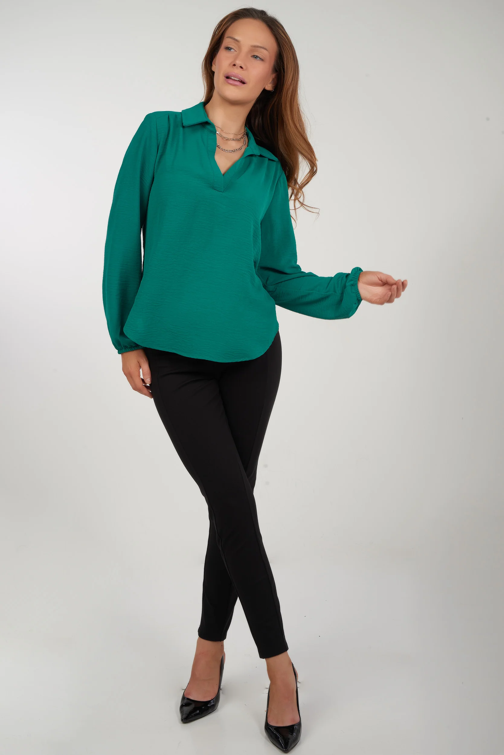 Blouse à manches longues - ARISTA-COL - (R-A9) - Image 15