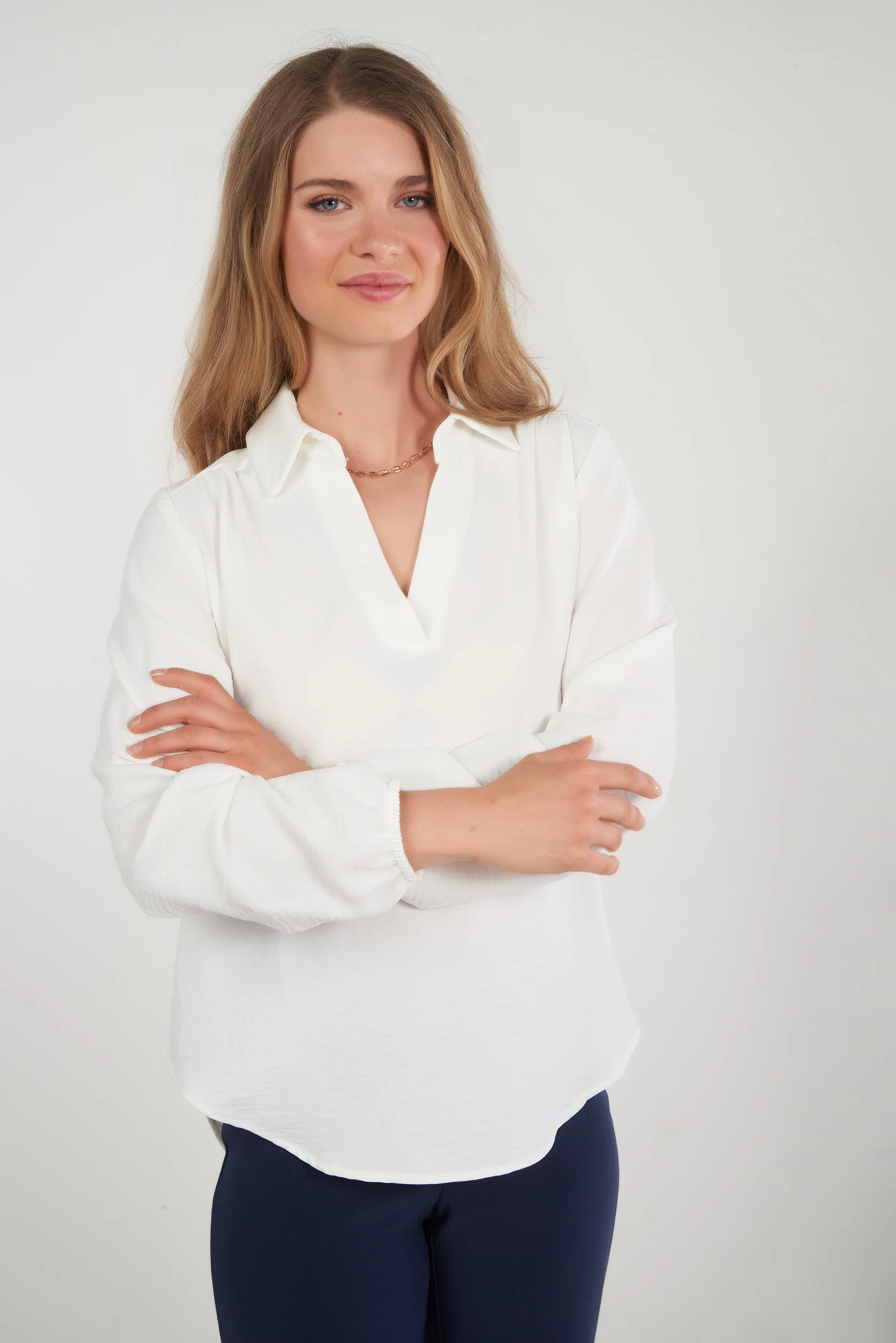 Blouse à manches longues - ARISTA-COL - (R-A9) - Image 4