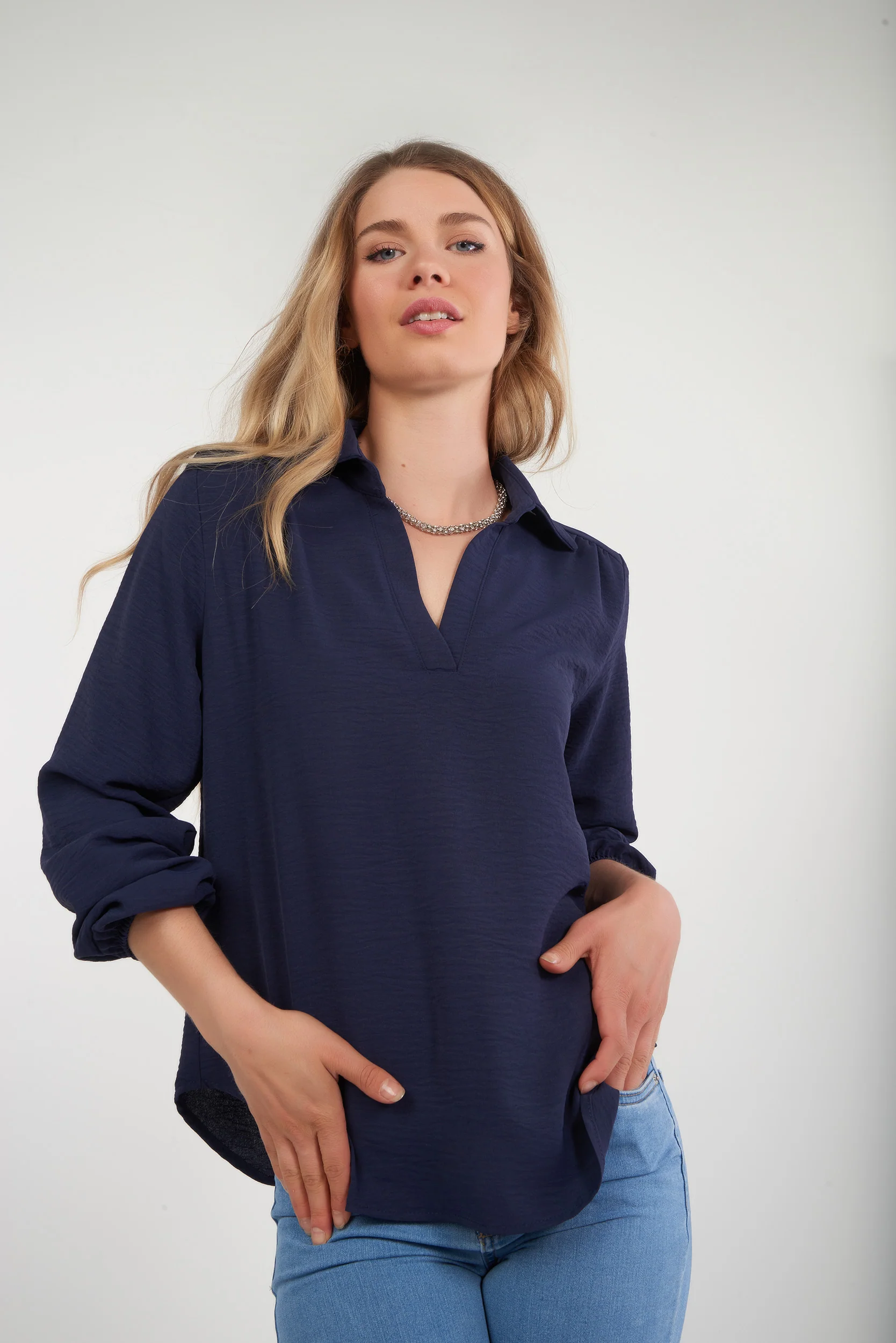 Blouse à manches longues - ARISTA-COL - (R-A9) - Image 9
