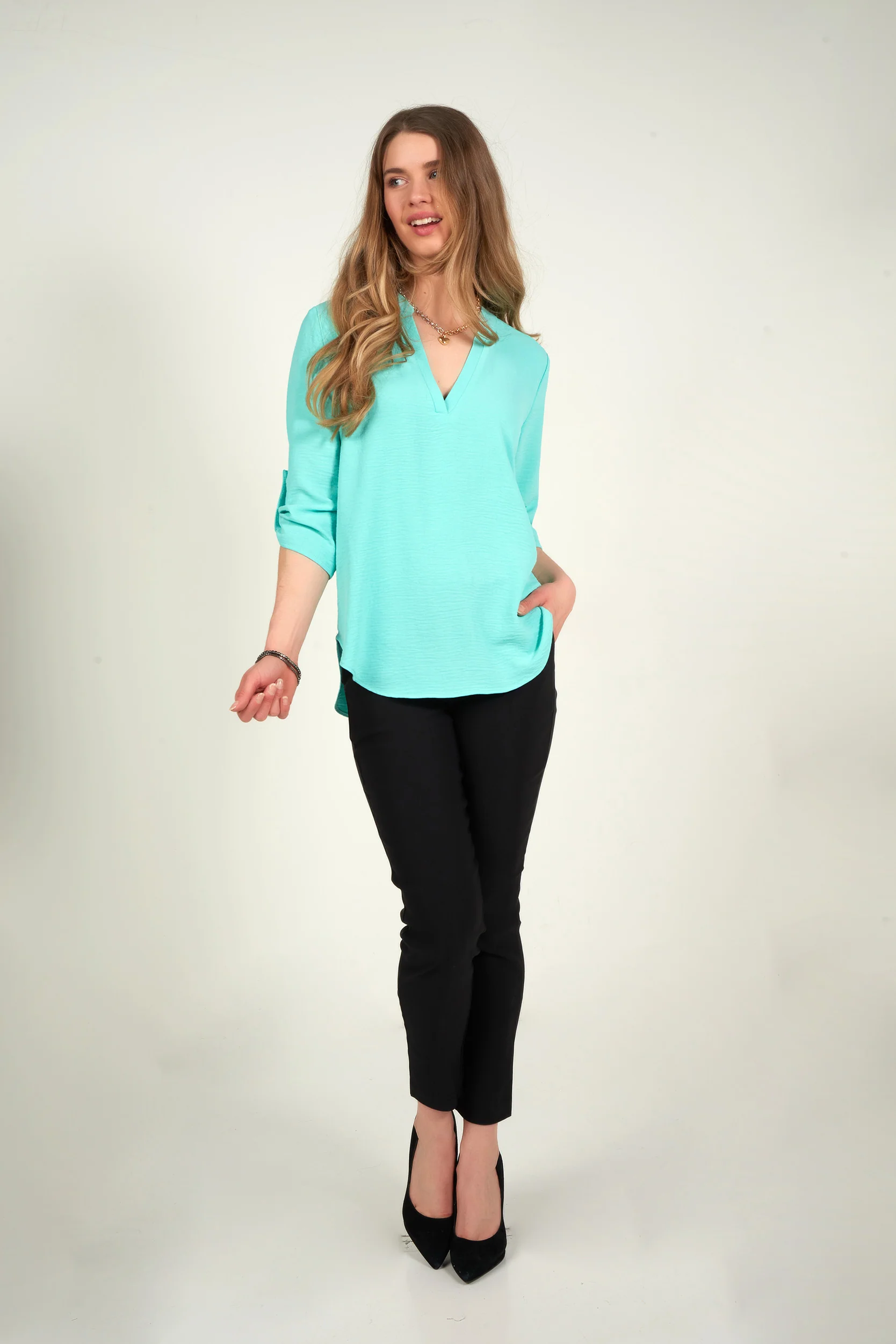 Blouse à manches trois-quarts - ARIS-S26 - (R-B2) - Image 5