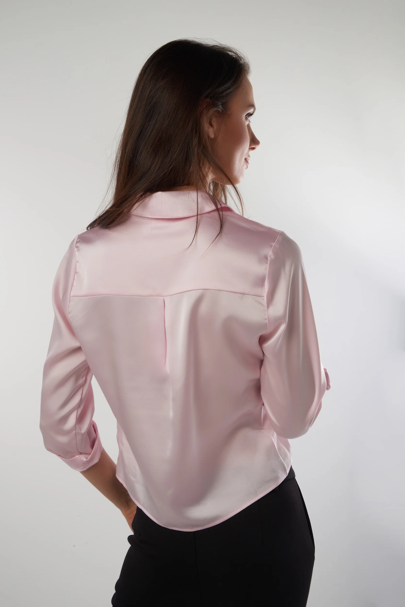 Blouse unie avec noeud - ARABELLEY2U - (E-B1) - Image 2