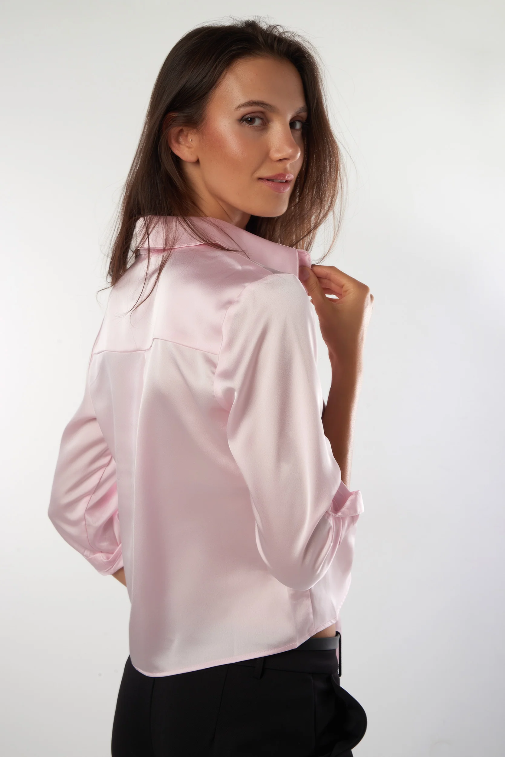 Blouse unie avec noeud - ARABELLEY2U - (E-B1) - Image 5