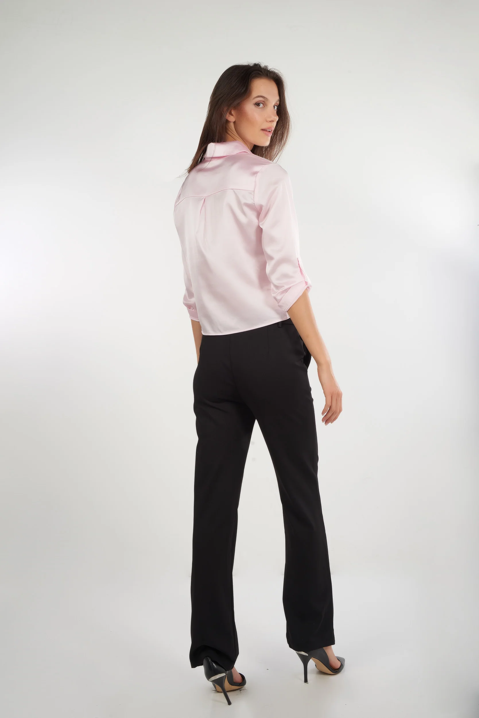 Blouse unie avec noeud - ARABELLEY2U - (E-B1) - Image 8