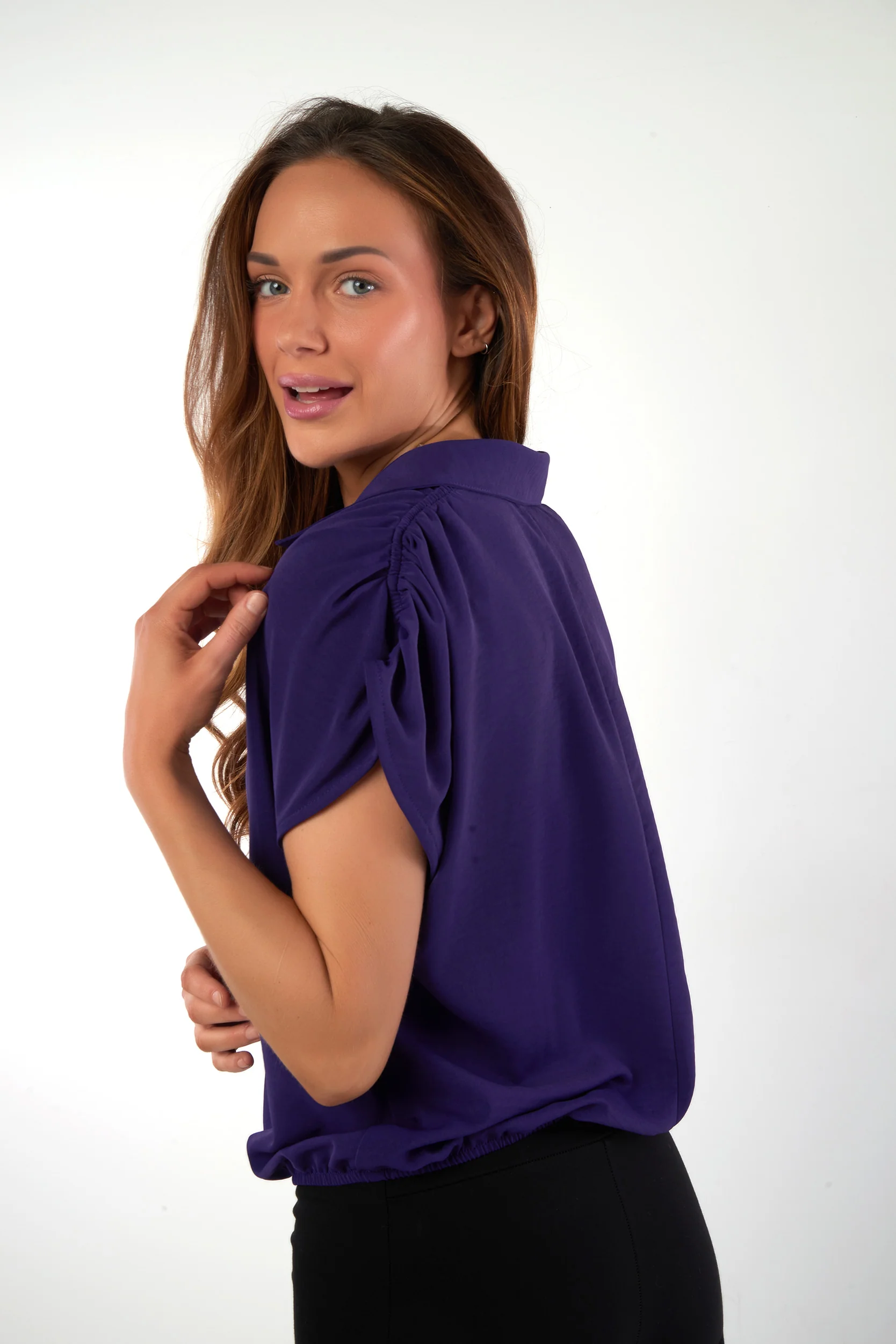 Blouse sans manches unie - ELEONORE2 - (R-B10) - Image 15