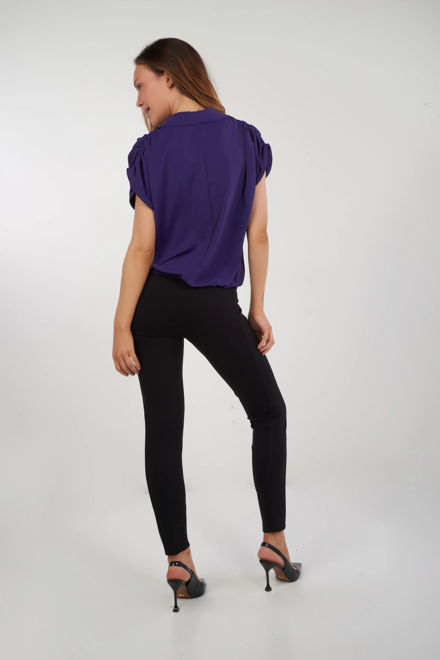 Blouse sans manches unie - ELEONORE2 - (R-B10) - Image 19