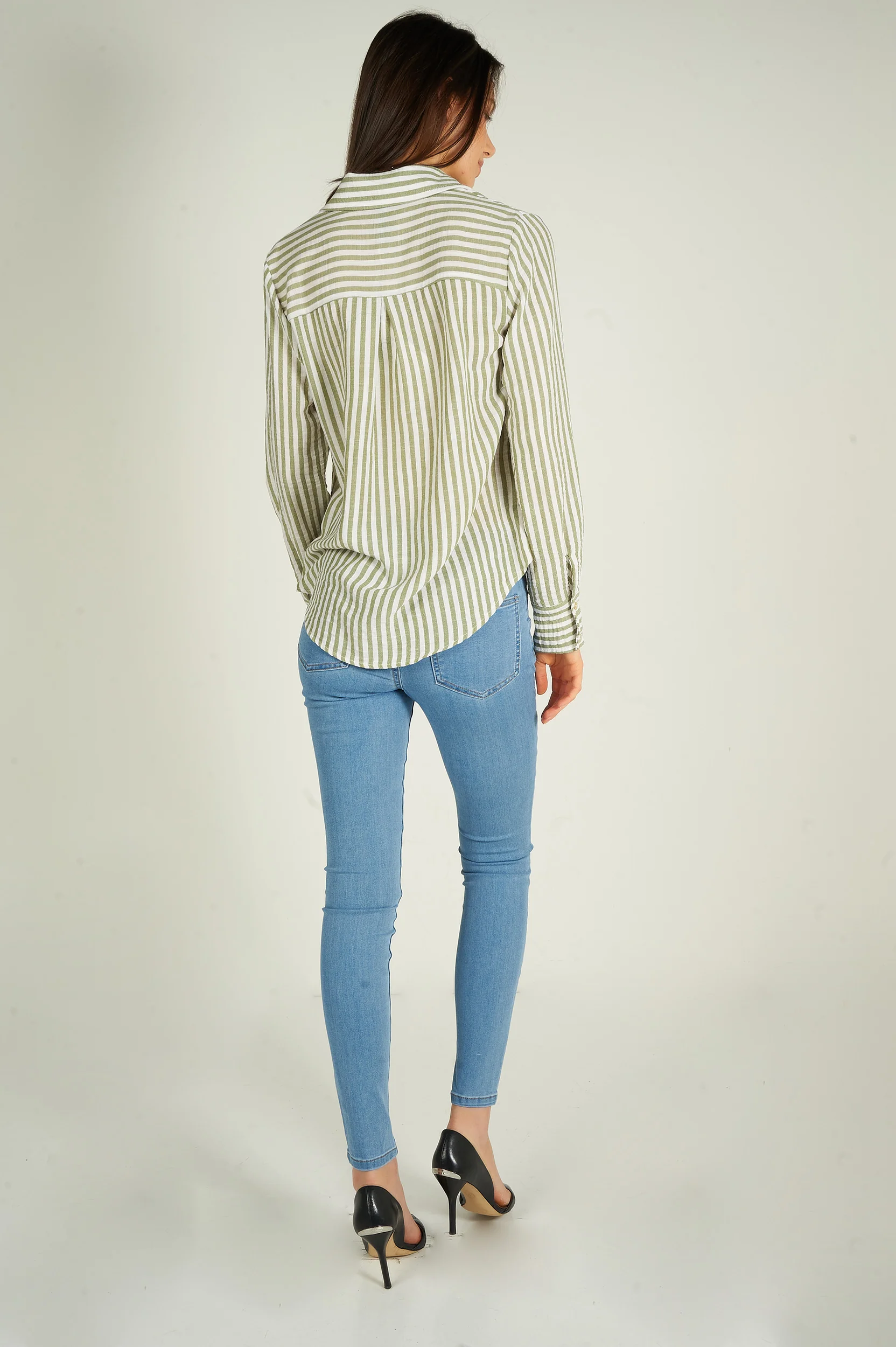 Blouse rayée à manches longues - GOLDY - (R-A19) - Image 13