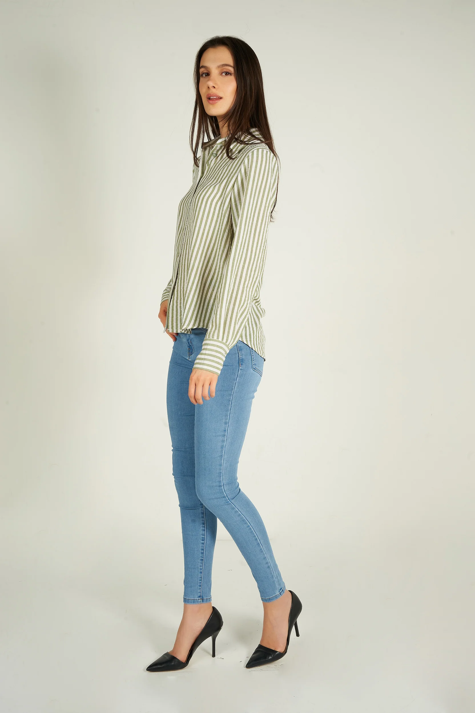 Blouse rayée à manches longues - GOLDY - (R-A19) - Image 14