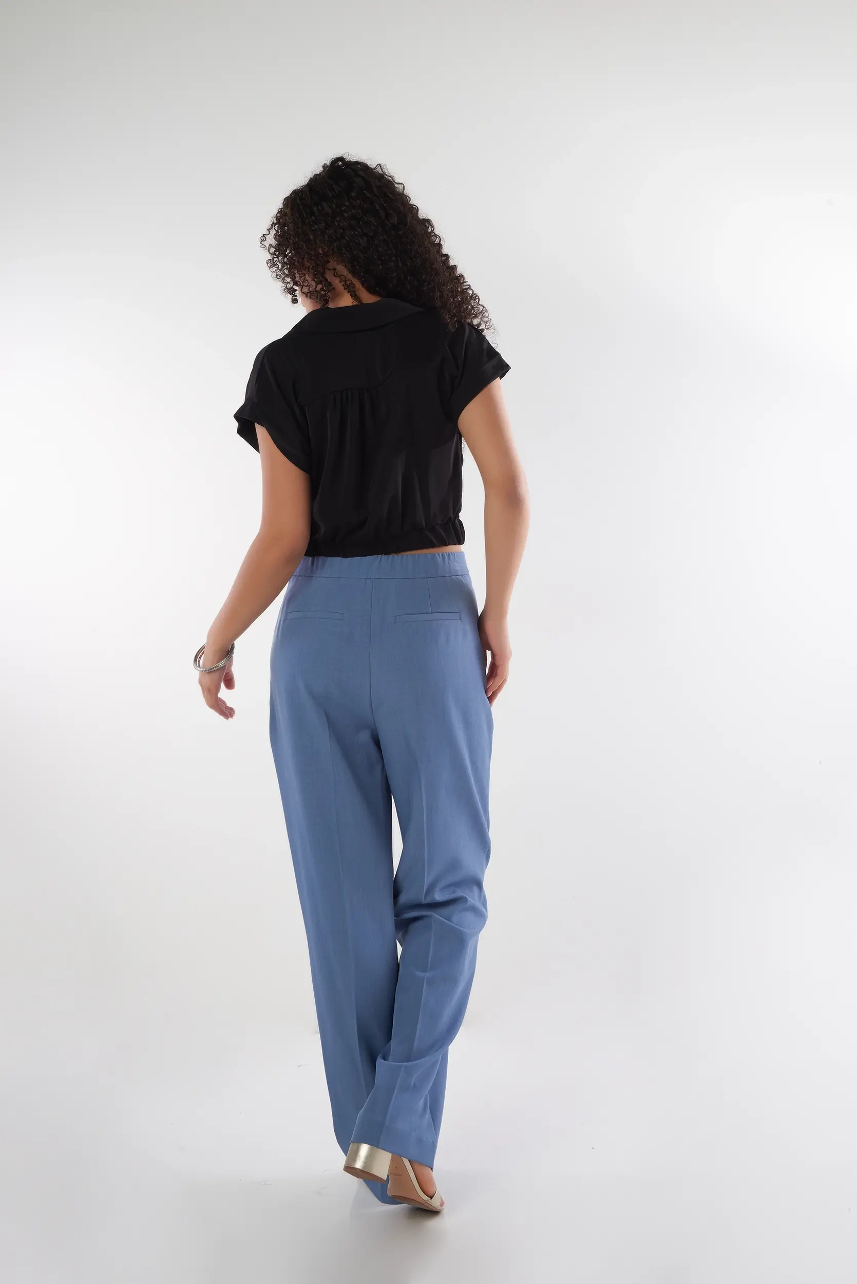 Blouse avec bande élastique à la taille - IT92518H - (E-A8) - Image 14