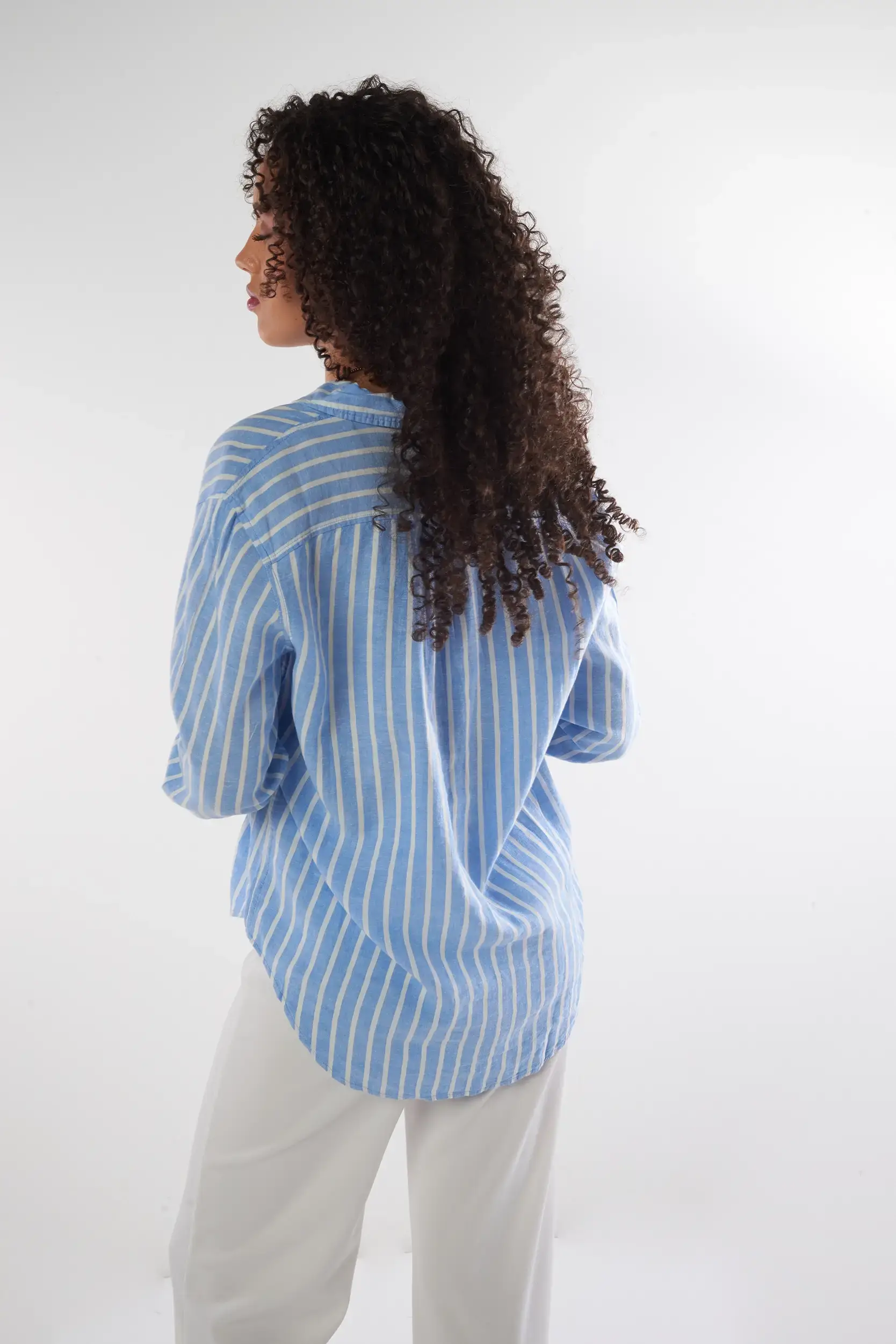 Blouse rayée à manches longues - LINN - (E-A1) - Image 3