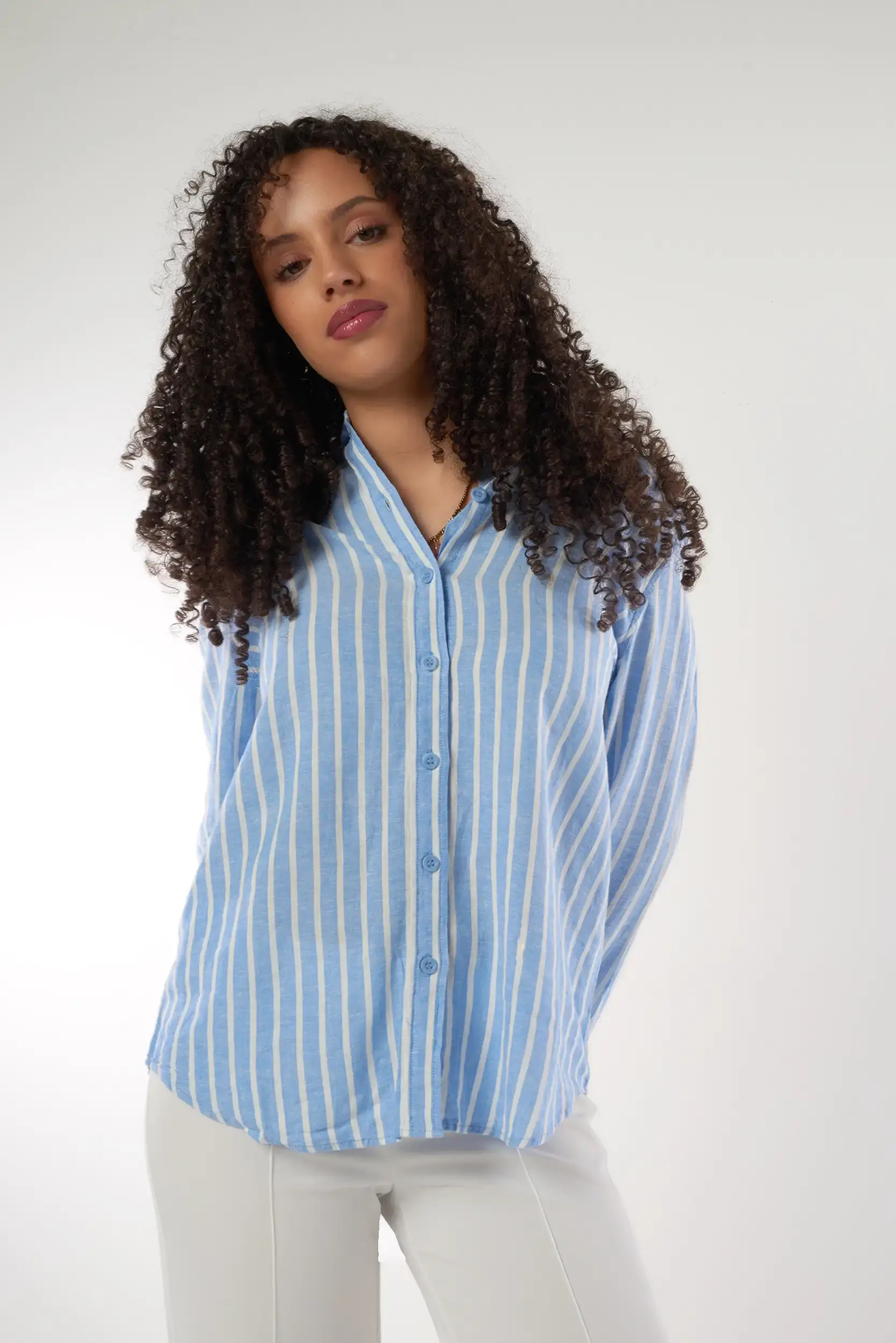 Blouse rayée à manches longues - LINN - (E-A1) - Image 7