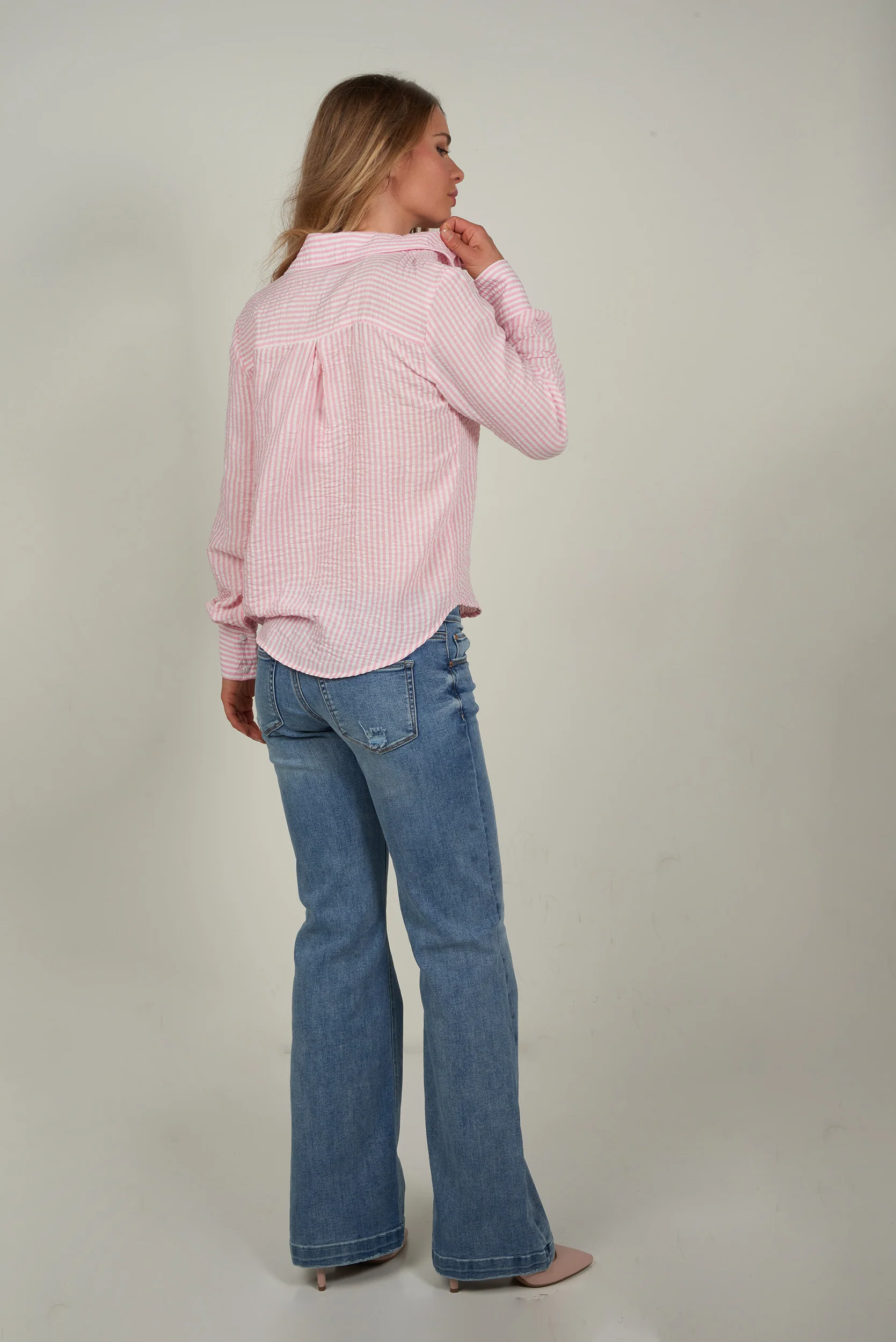 Blouse rayée - GOLDY-Y2 - (R-B9) - Image 12