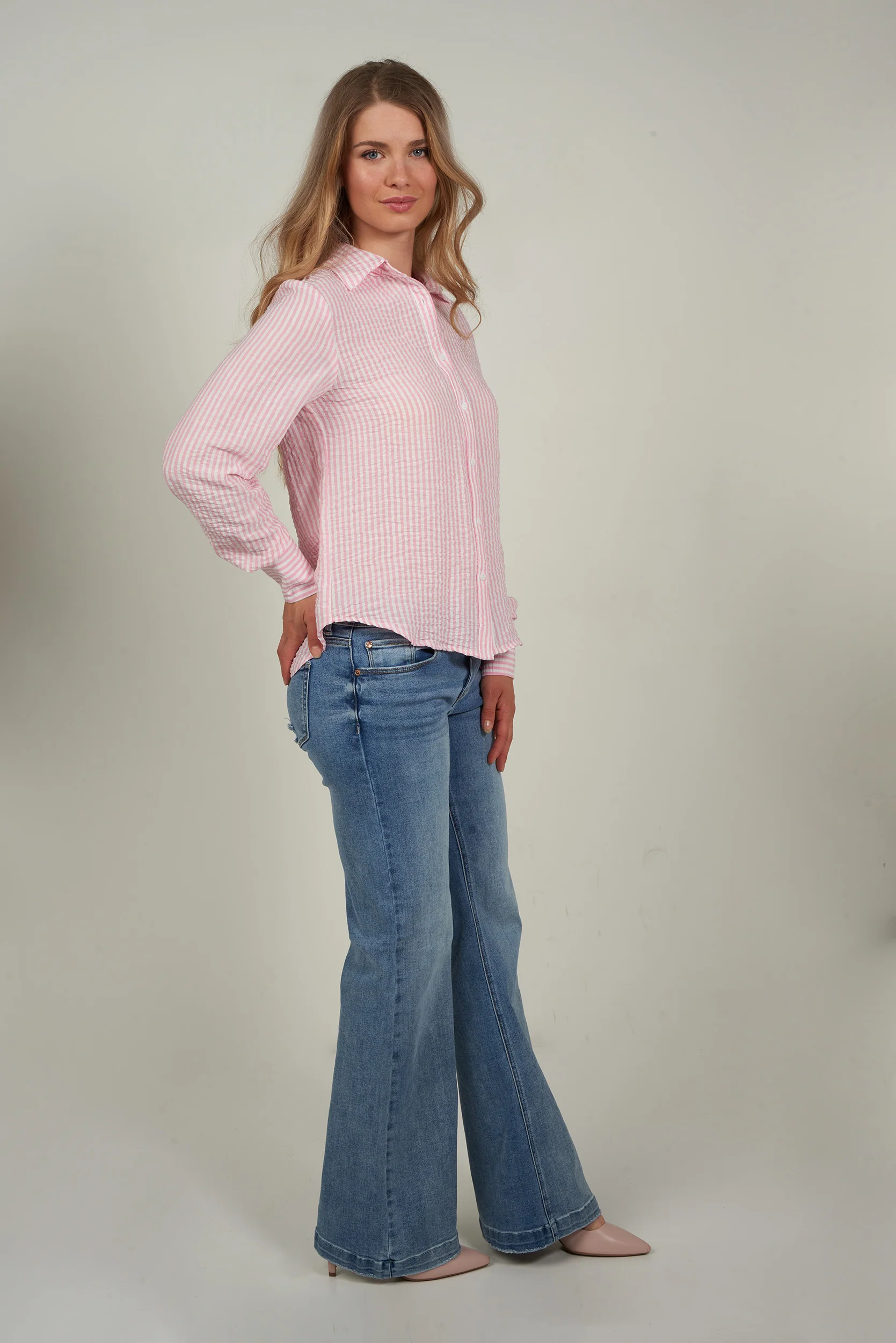 Blouse rayée - GOLDY-Y2 - (R-B9) - Image 13