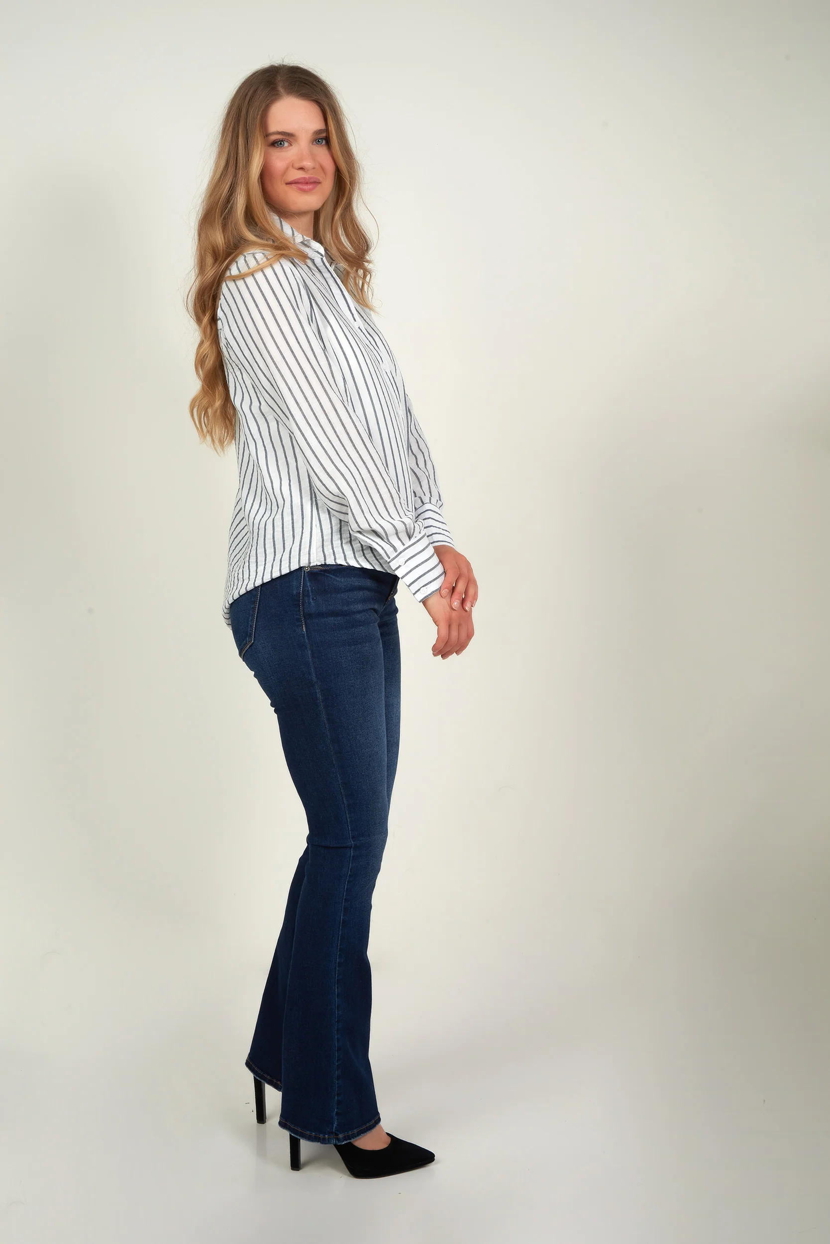 Blouse rayée - GOLDY-Y2 - (R-B9) - Image 6