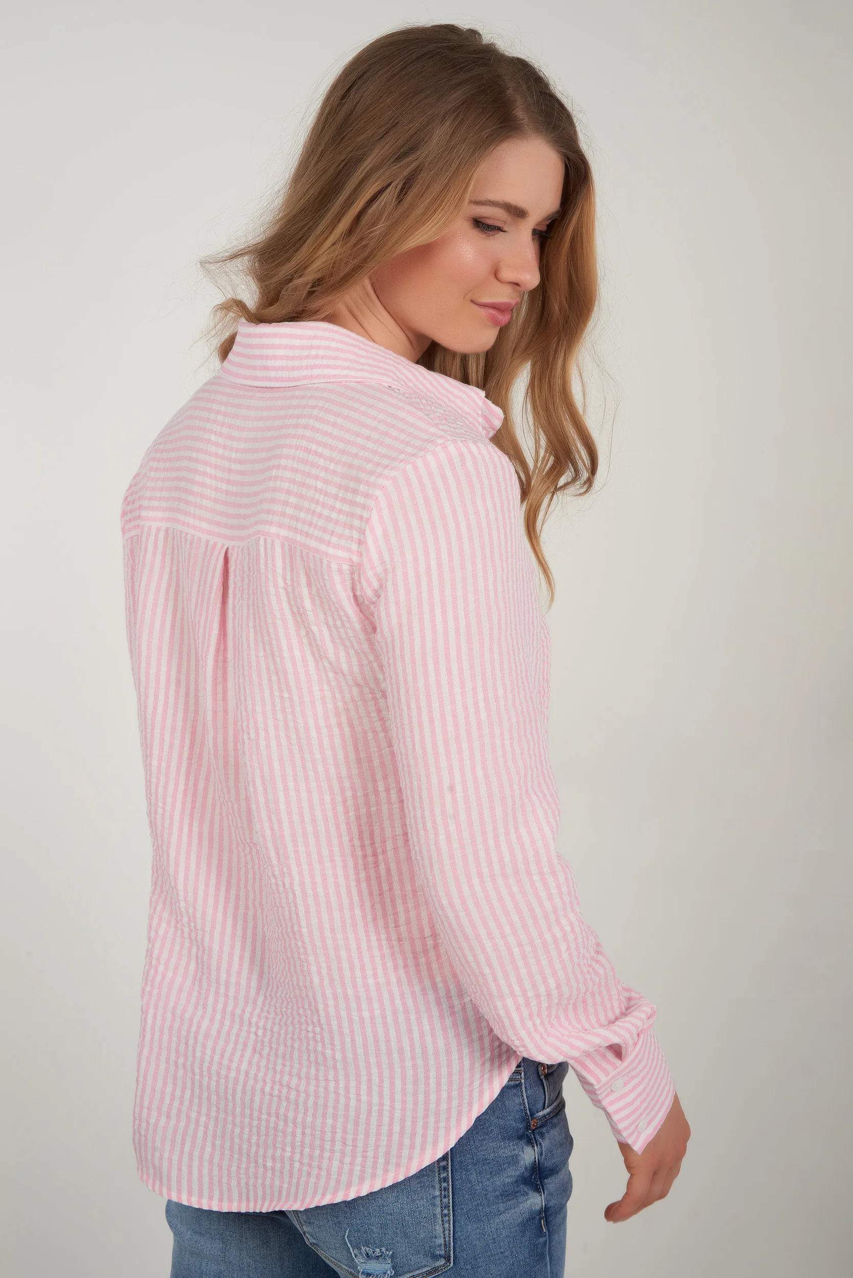 Blouse rayée - GOLDY-Y2 - (R-B9) - Image 8