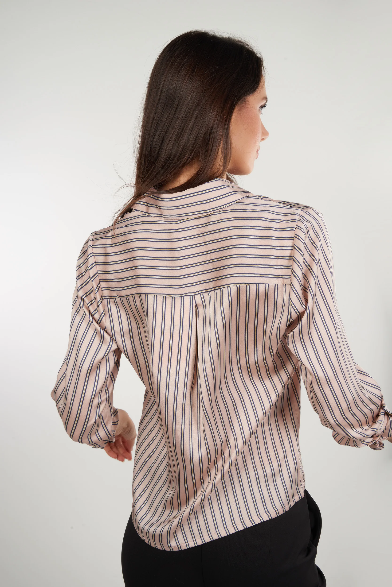 Blouse rayée à manches longues - LARABEL - (E-B2) - Image 2