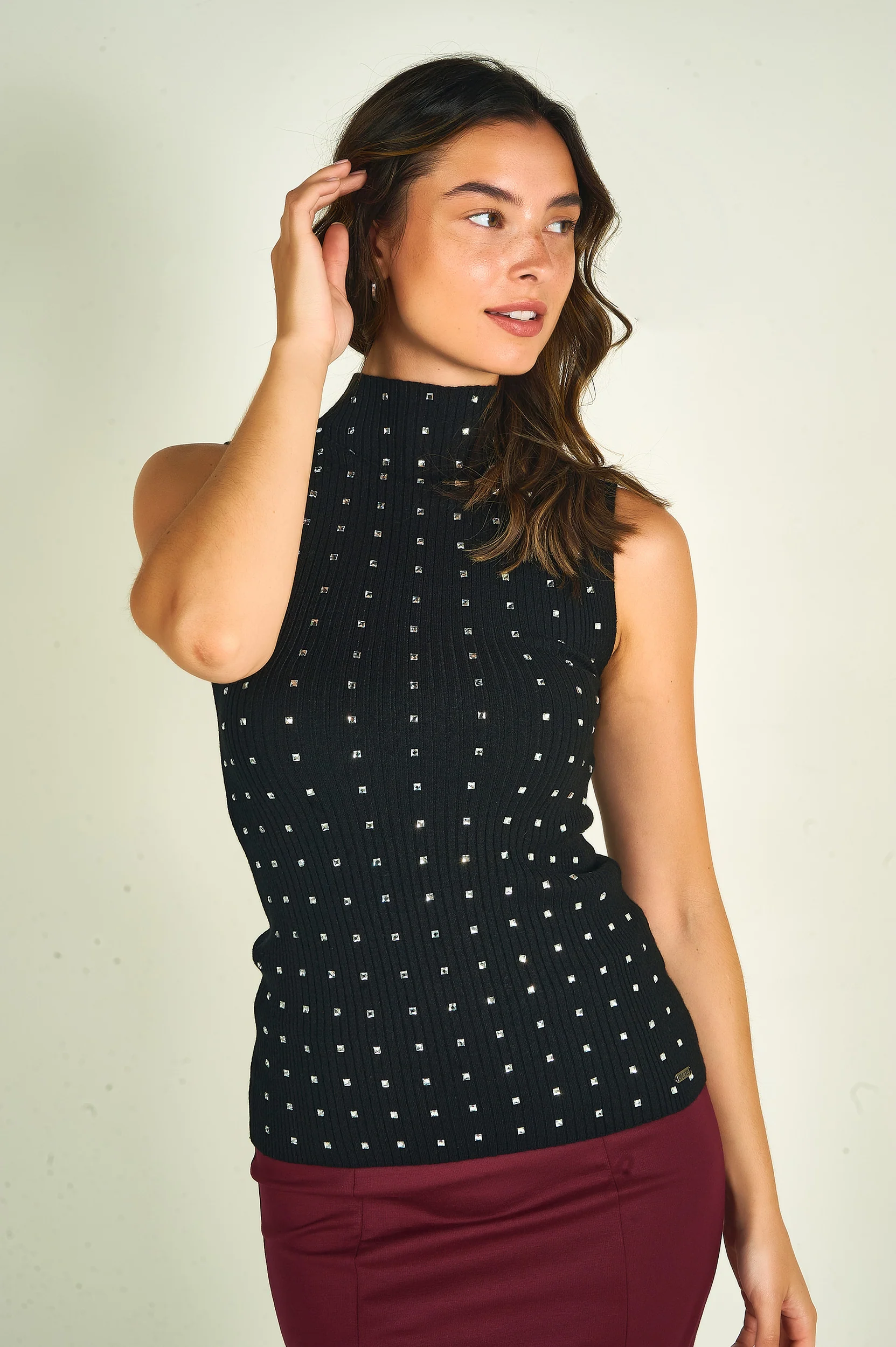 Camisole sans manches avec pierres - NOUR-Y2 - (E-B2) - Image 8