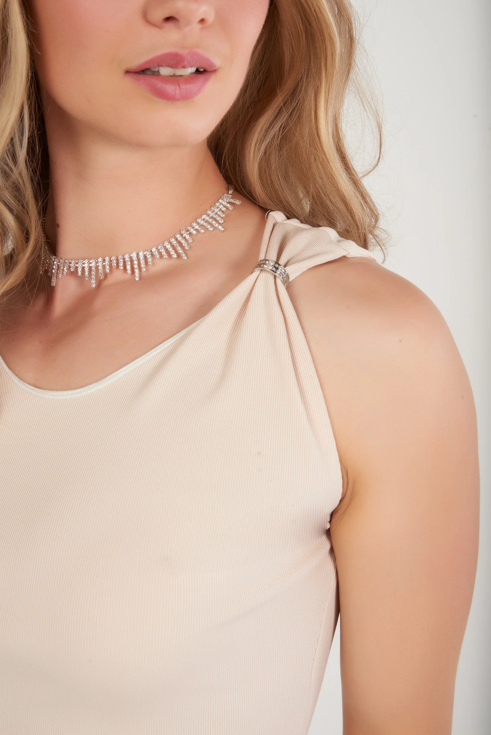 Camisole courte avec bijou - JOVANA - (R-A3) - Image 5