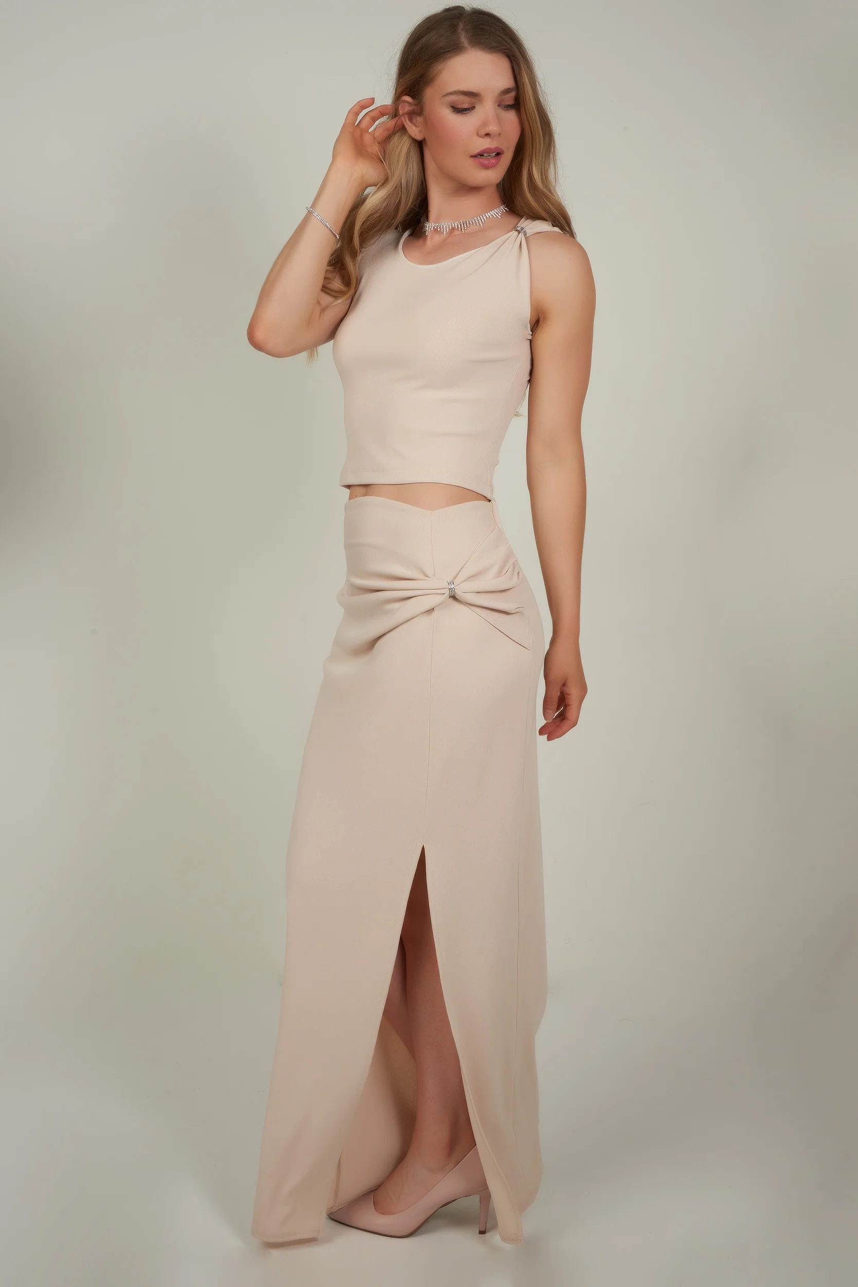 Camisole courte avec bijou - JOVANA - (R-A3) - Image 8