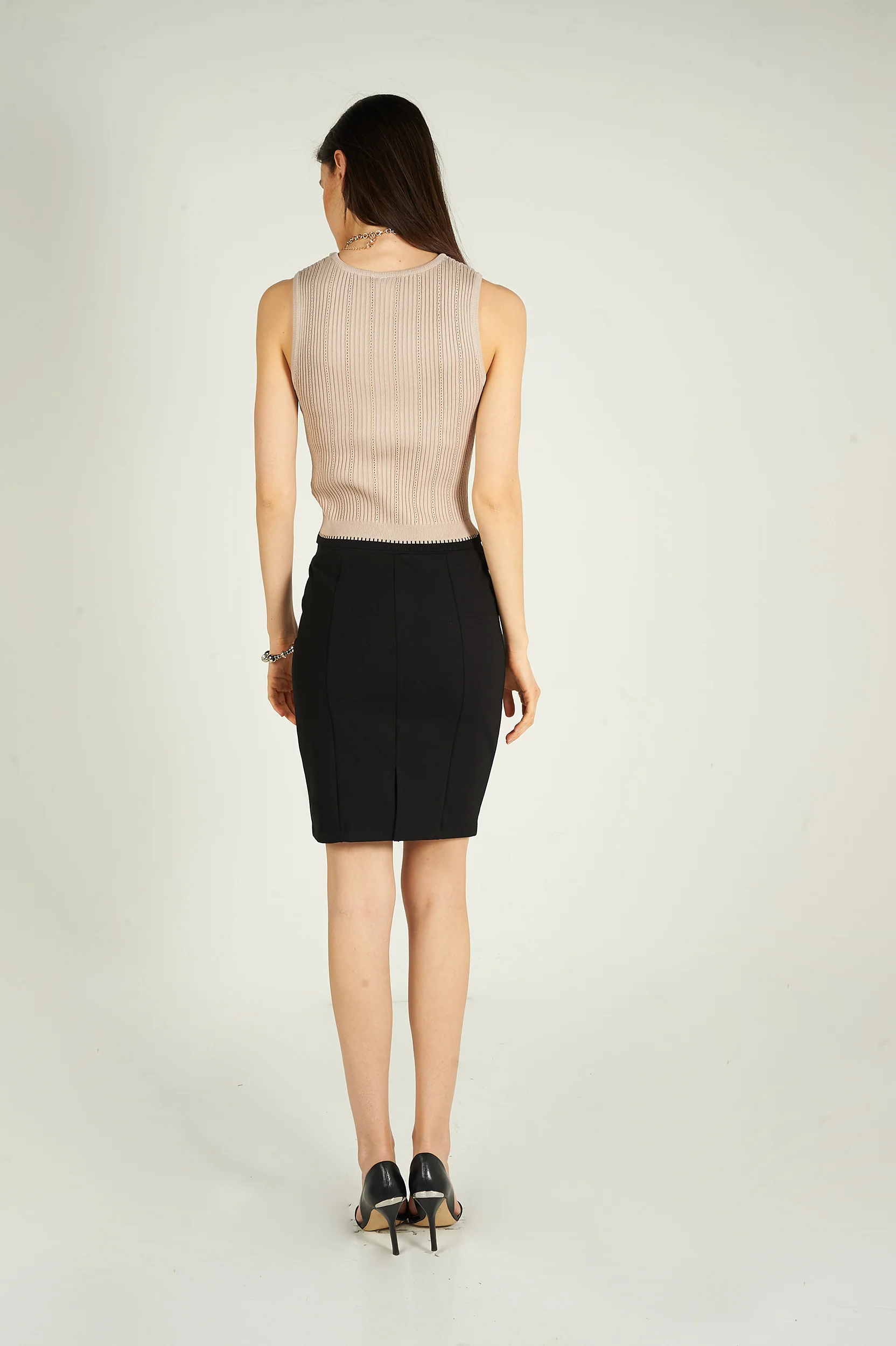 Camisole courte côtelée - TANA-Y - (E-B7) - Image 14