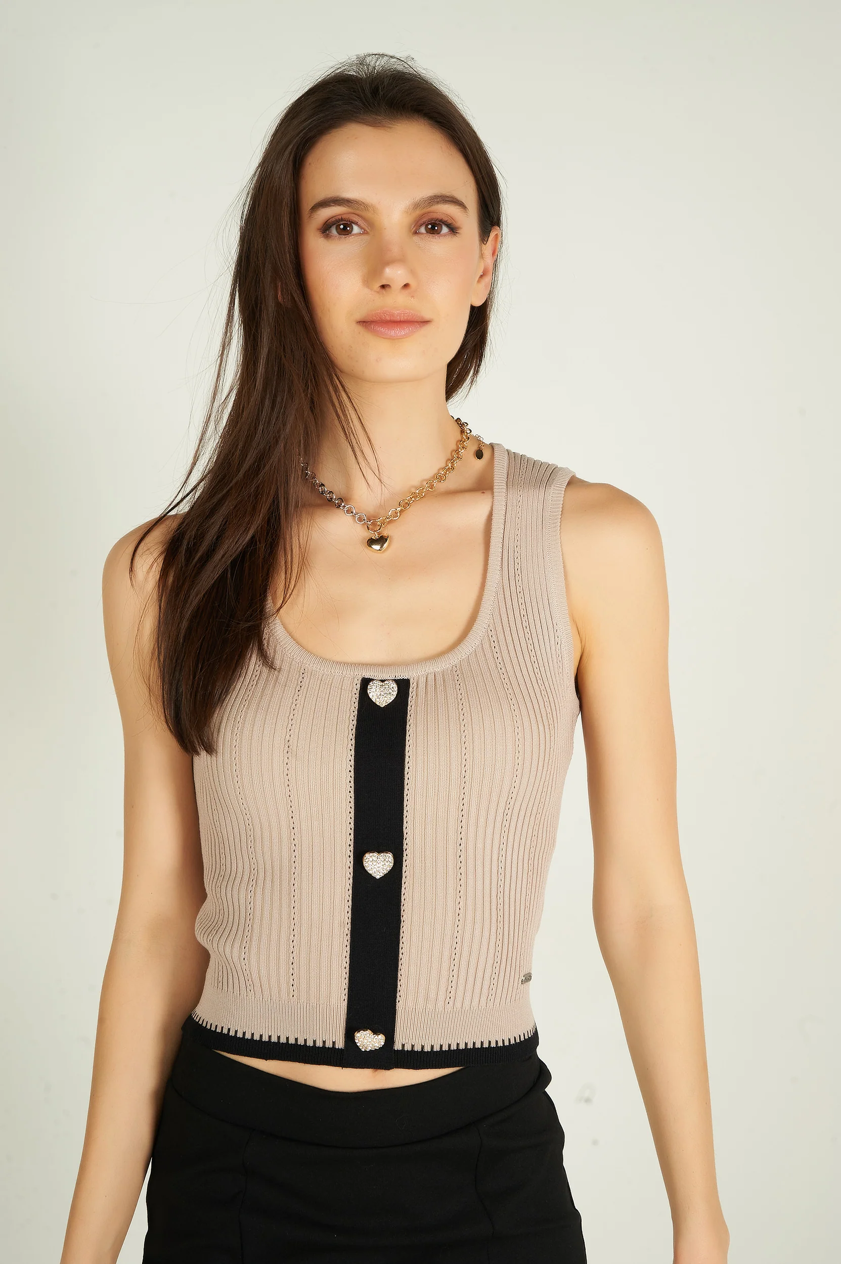 Camisole courte côtelée - TANA-Y - (E-B7) - Image 8