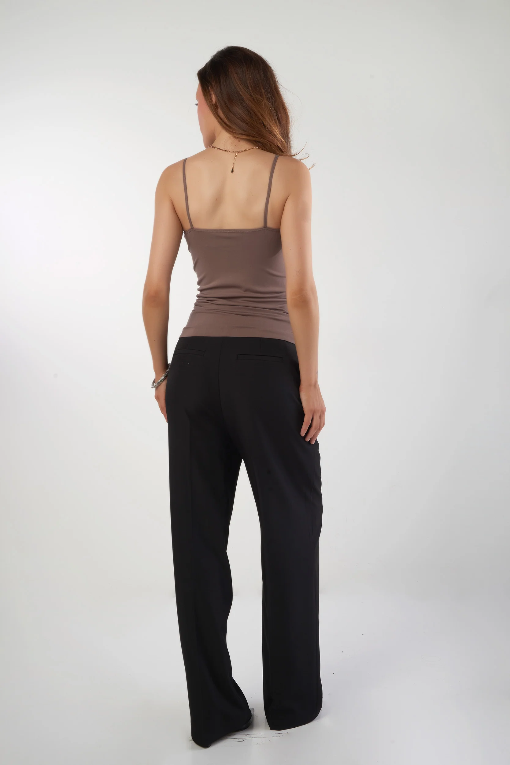Camisole longue à bretelles fines - T-03R - (E-B17) - Image 20