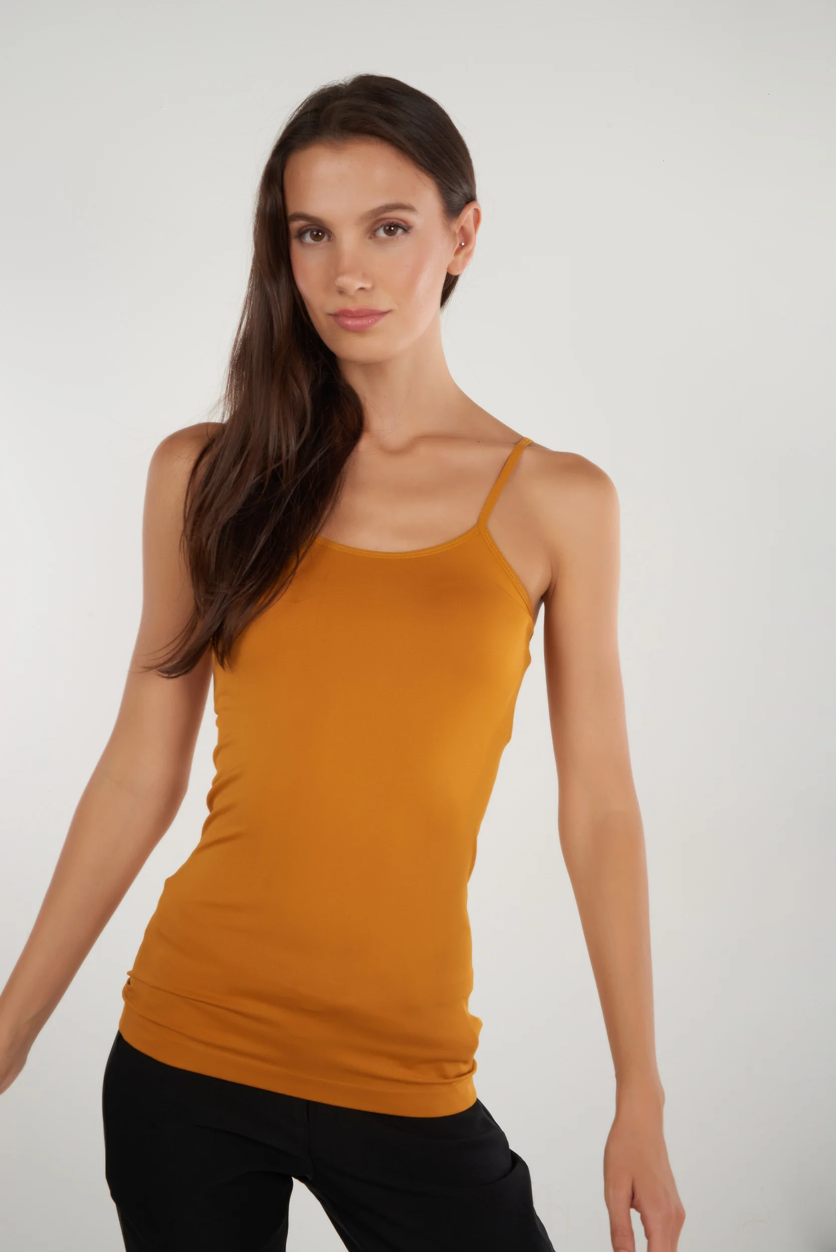 Camisole longue à bretelles fines - T-03R - (E-B17) - Image 26