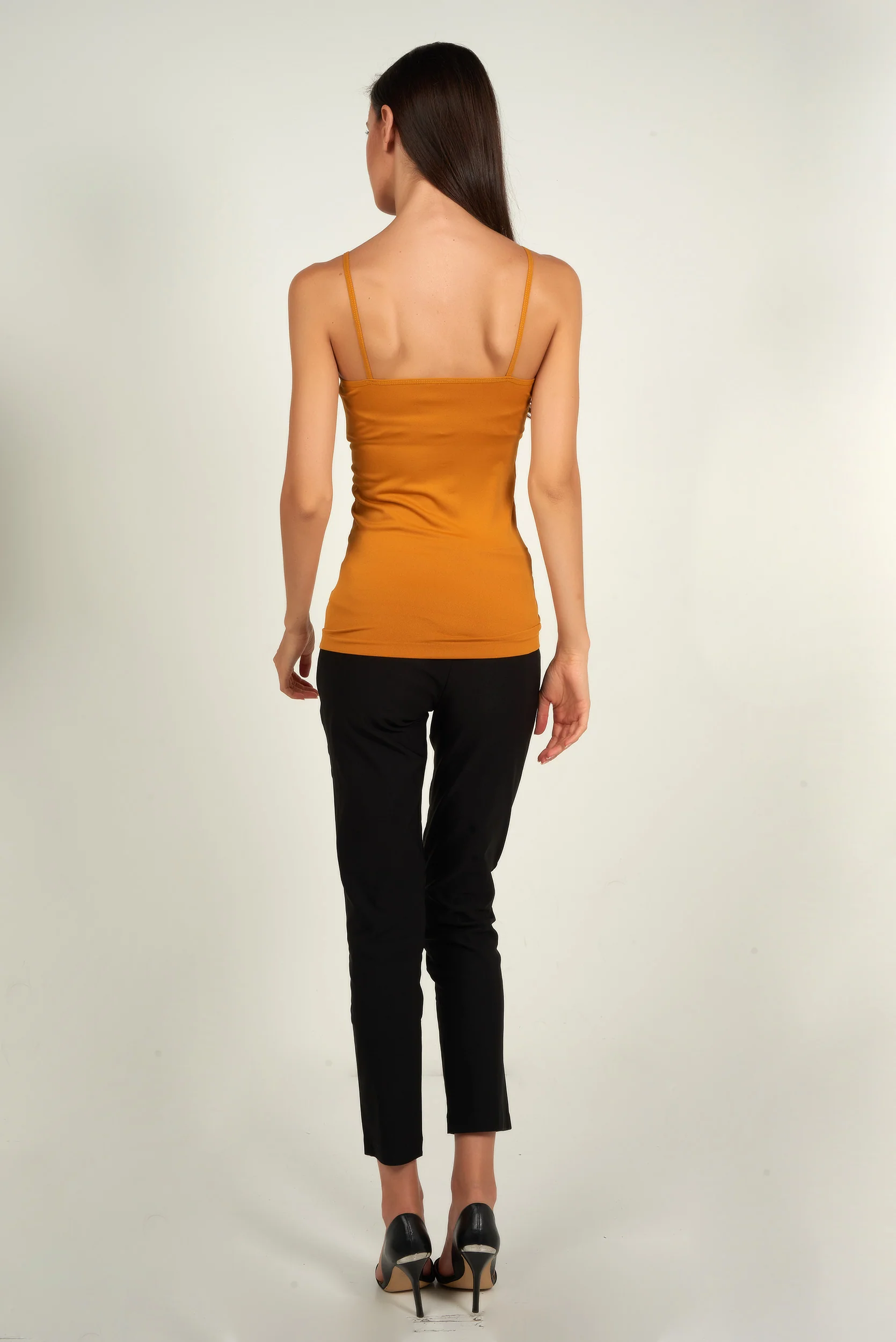 Camisole longue à bretelles fines - T-03R - (E-B17) - Image 28