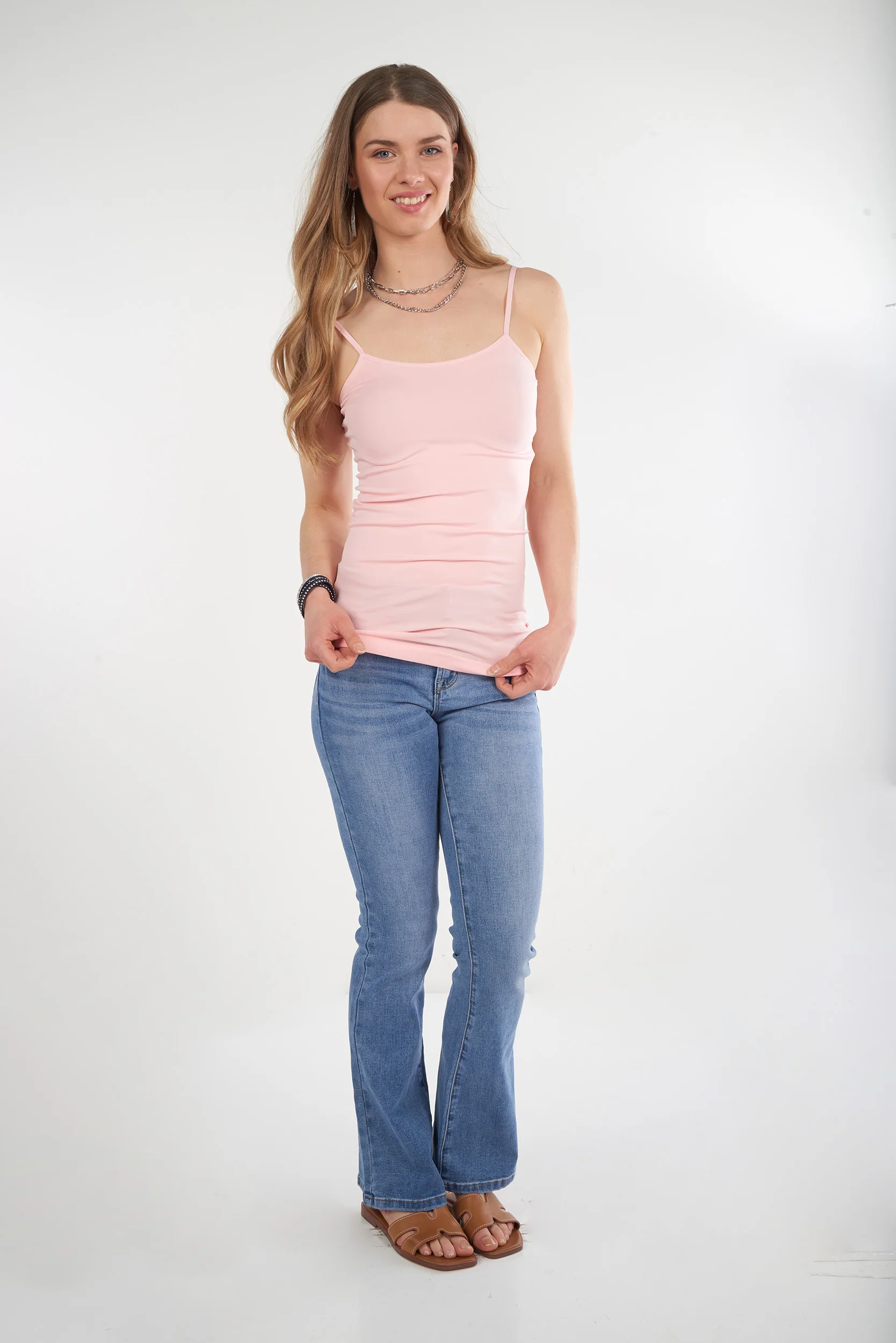 Camisole à bretelles fines élégante - T03R - (E-B18) - Image 4