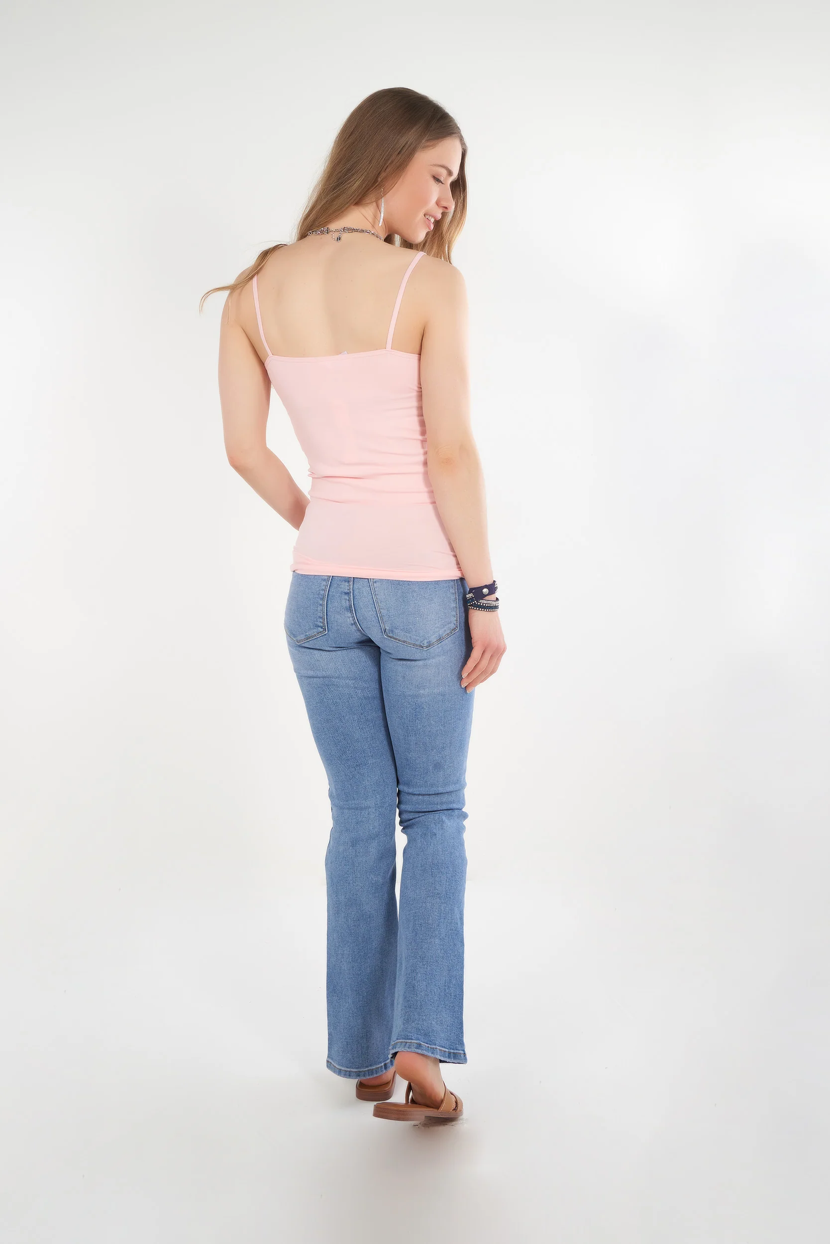 Camisole à bretelles fines élégante - T03R - (E-B18) - Image 5