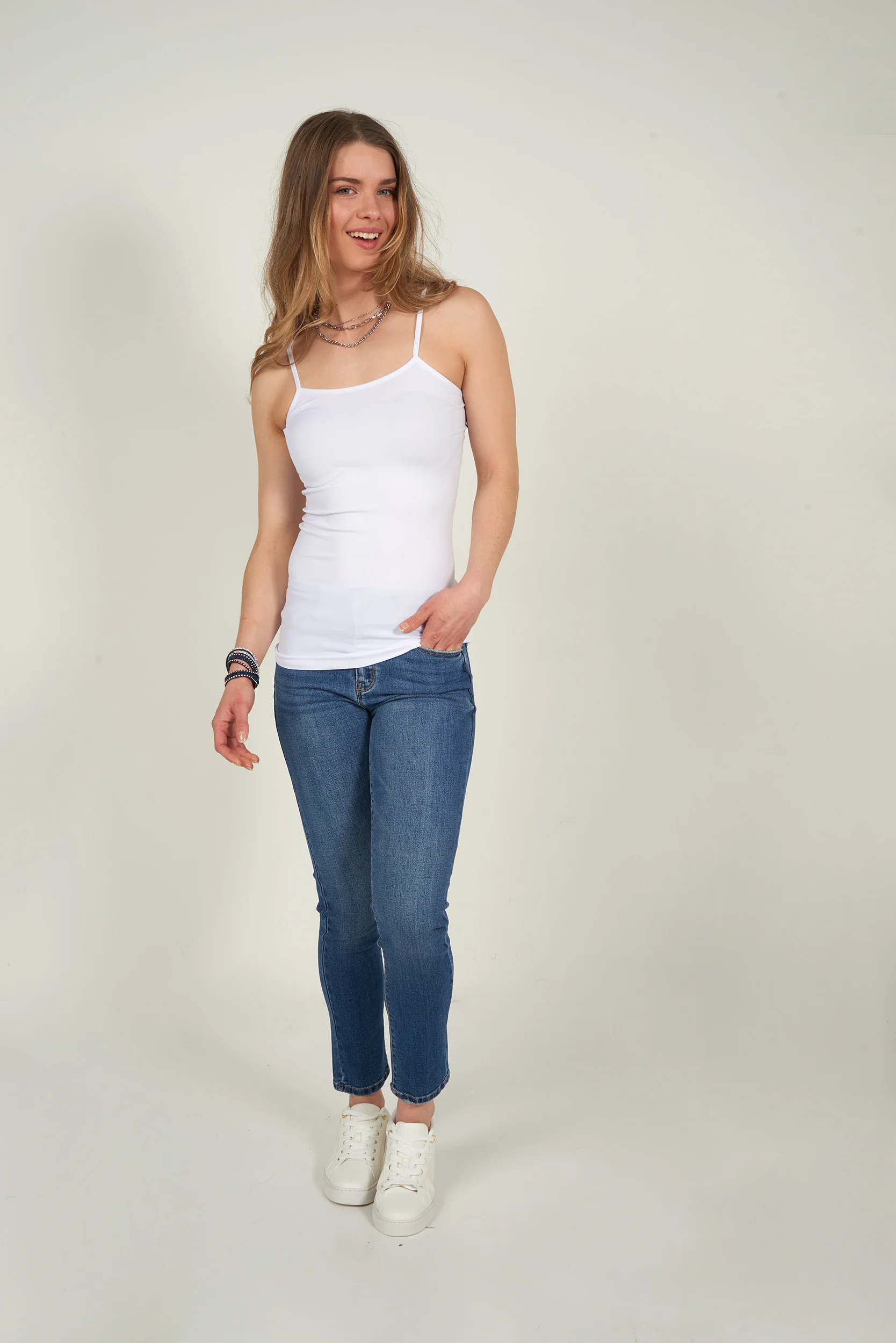 Camisole à bretelles fines élégante - T03R - (E-B18) - Image 8
